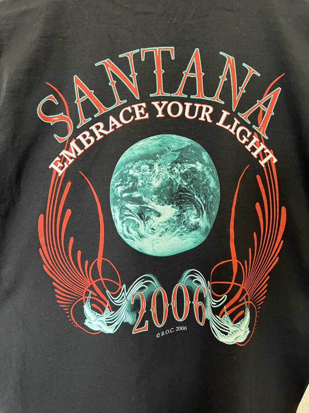 Band Tees Vintage 2006 Carlos Santana Tour T Shirt Embrace your light Size US M / EU 48-50 / 2 - 6 Thumbnail