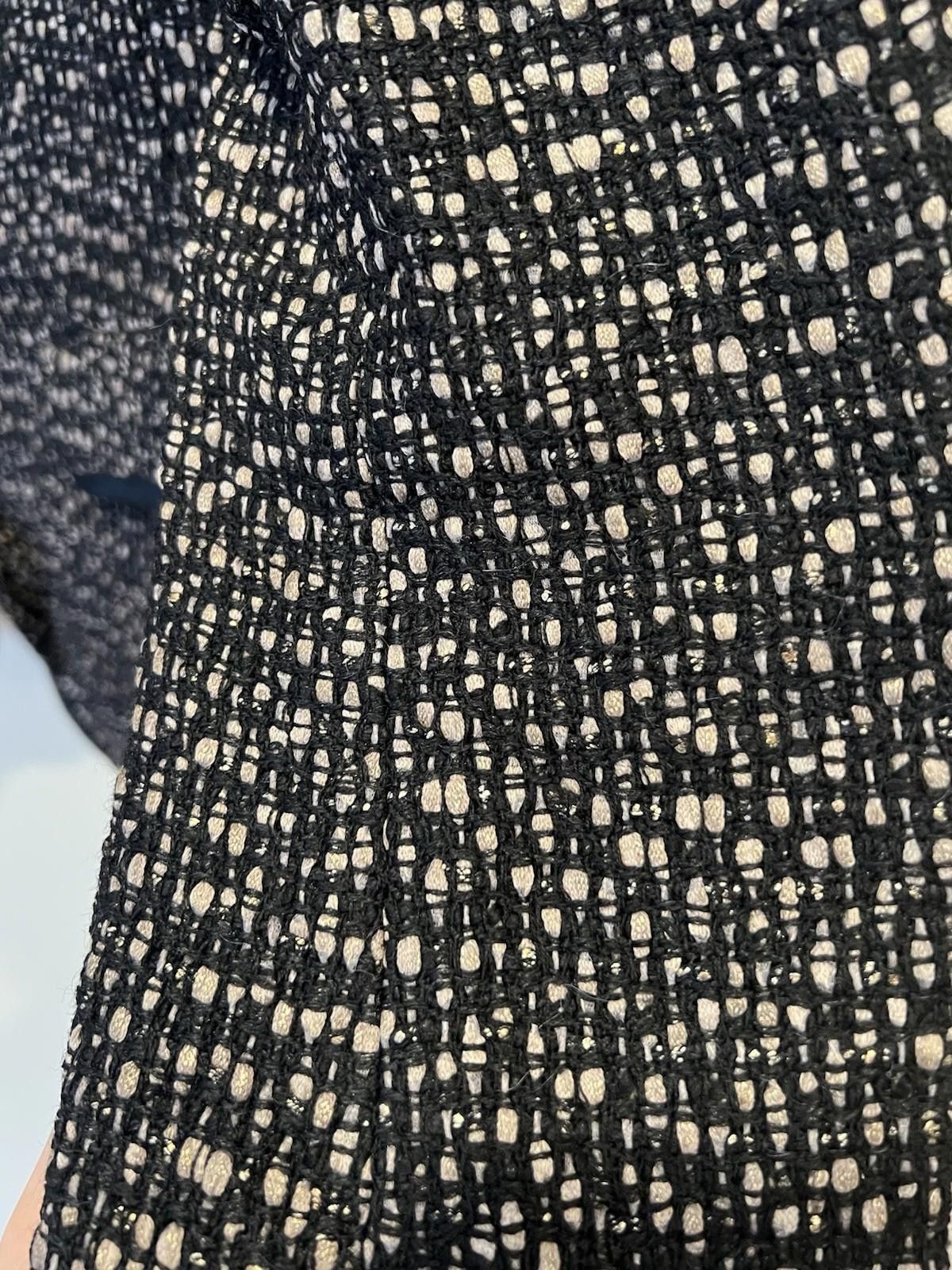Other Lafayette 148 Tweed Jacket Size 8 Black Cream Structured Fit Size M / US 6-8 / IT 42-44 - 8 Thumbnail
