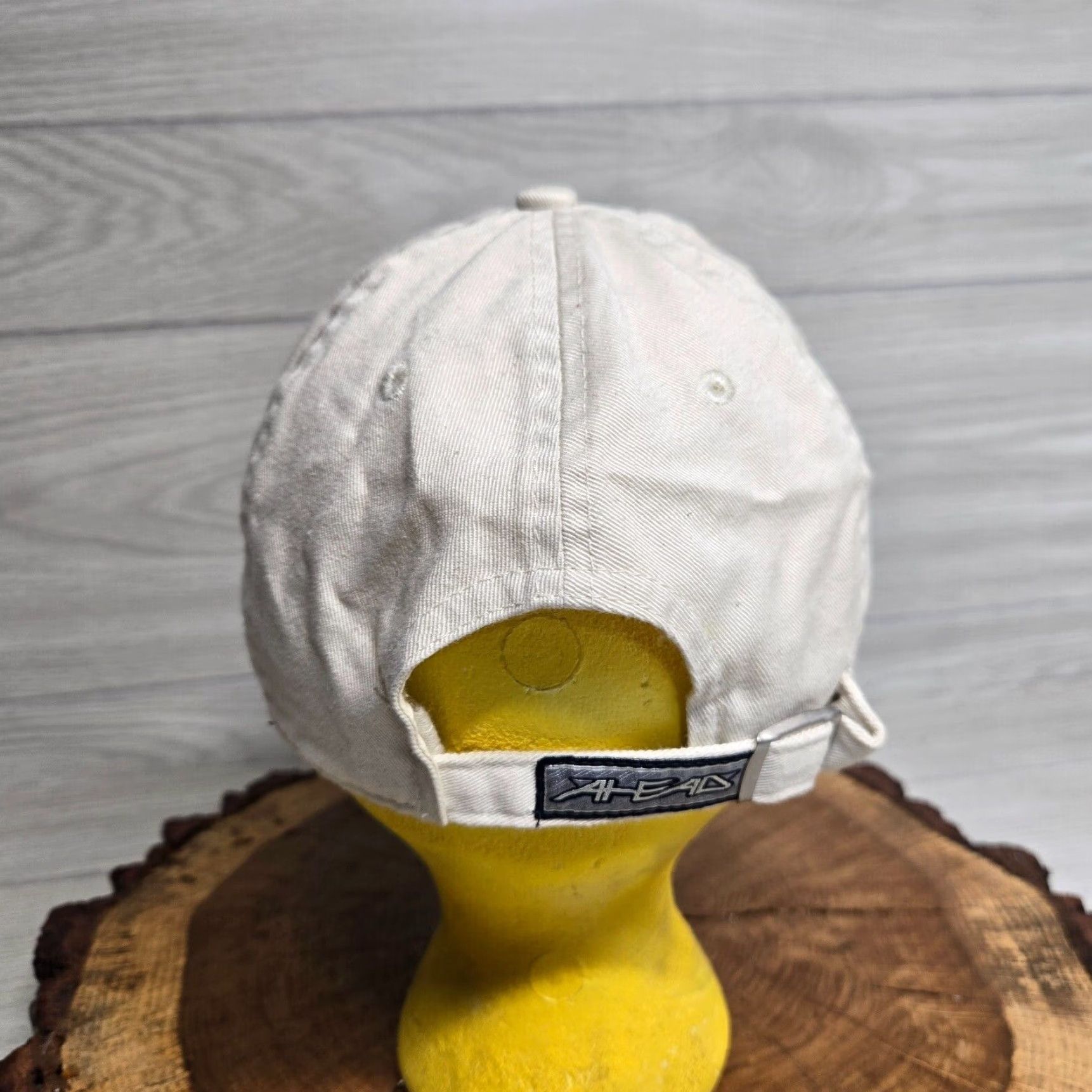 Vintage Vineyard 1642 Tan Dad Hat Blue Adjustable Baseball Cap Size ONE SIZE - 3 Thumbnail