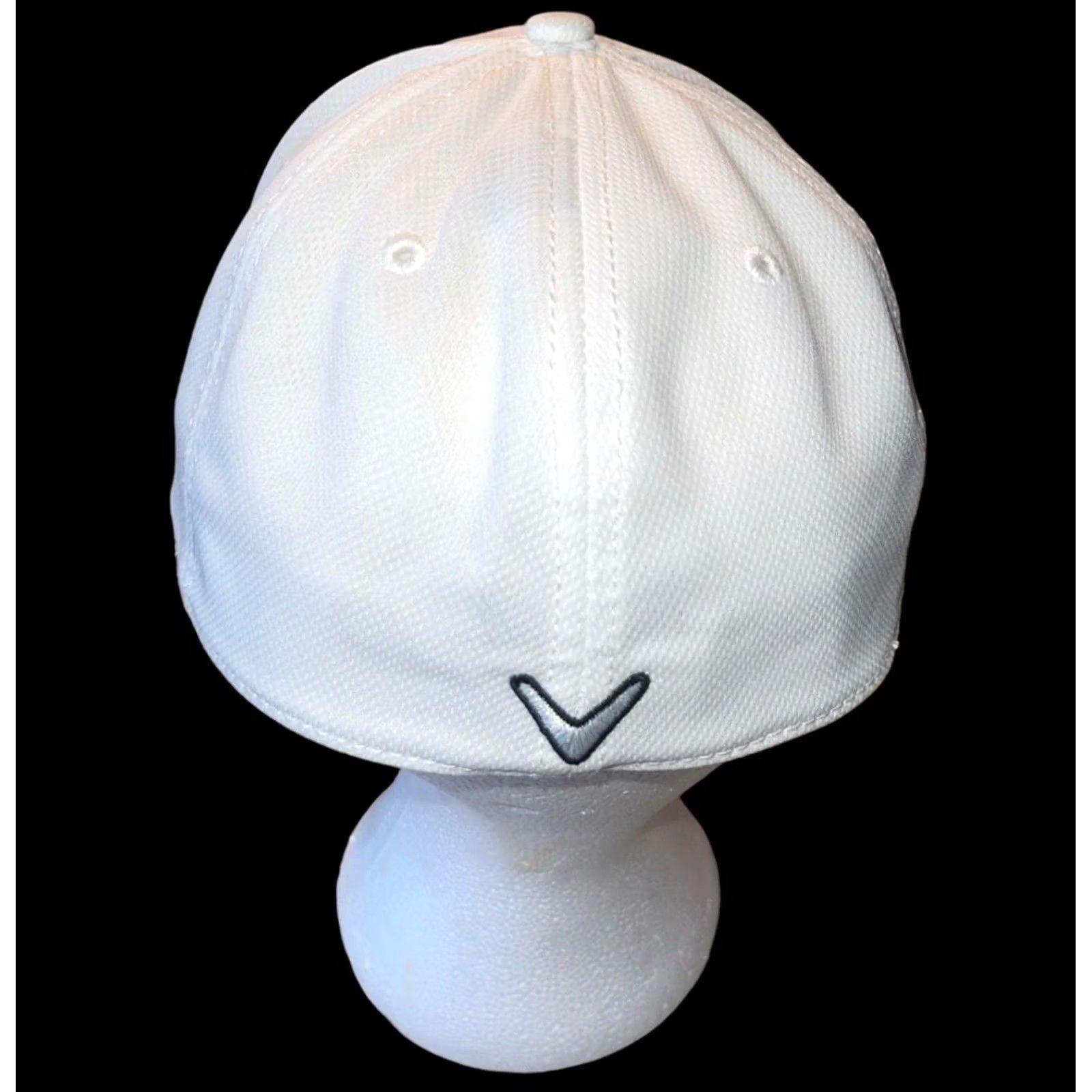 New Era VINTAGE Callaway New Era Medium-Large Hat Cap Golf White Embroidered Stained Headband Mens Size ONE SIZE - 6 Thumbnail