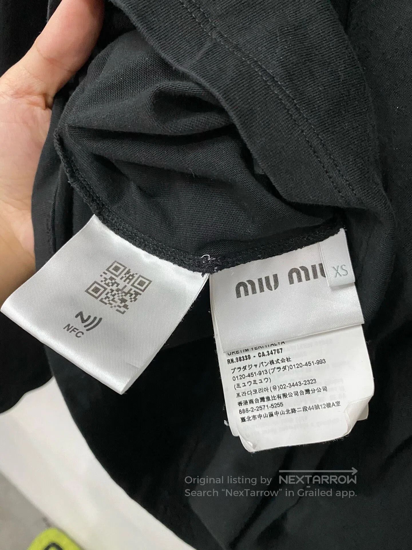 Miu Miu Miumiu Long Sleeve Heart Design Top. Size XS / US 0-2 / IT 36-38 - 6 Thumbnail