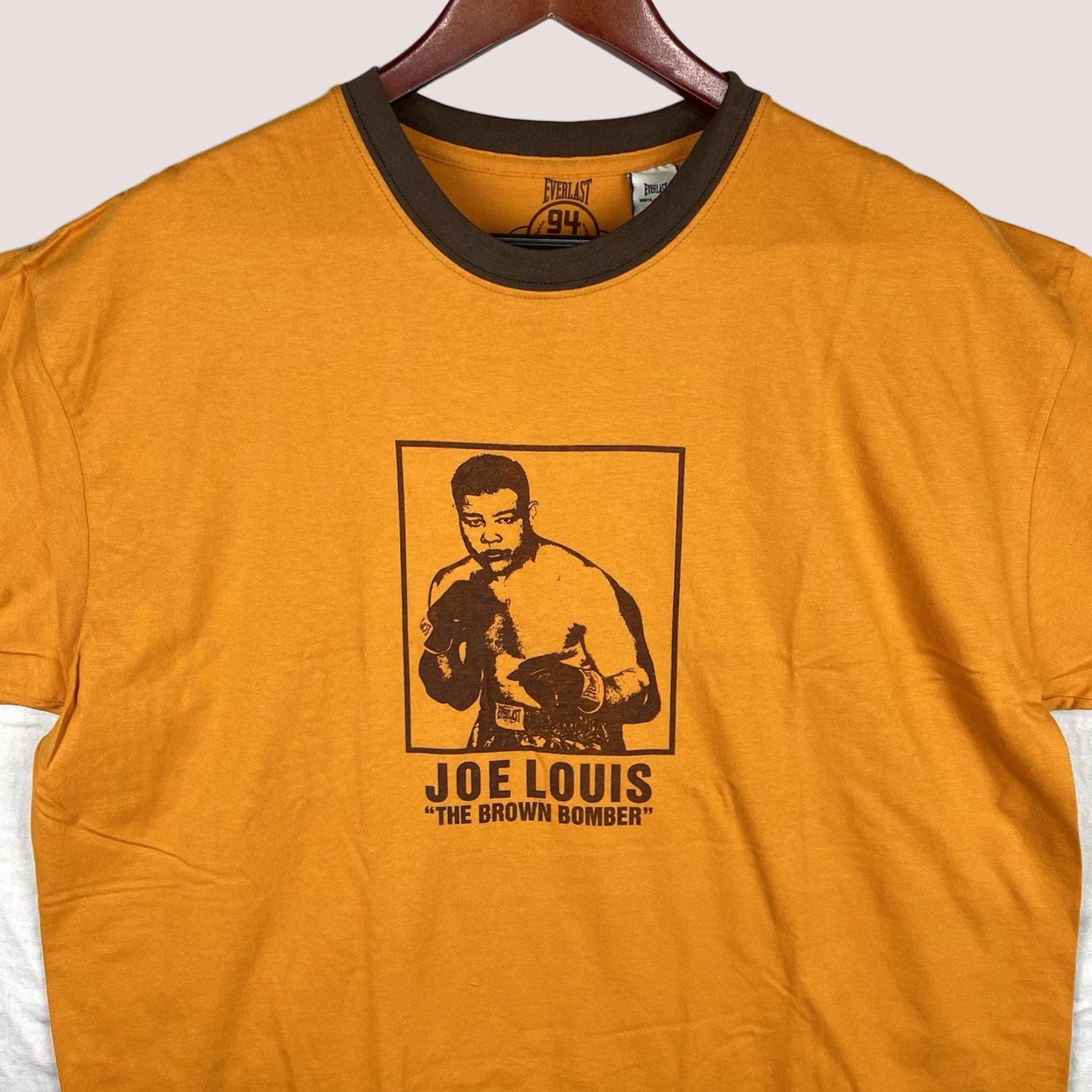 Everlast Vintage Everlast Joe Louis Shirt Men 2XL T-Shirt Brown Crew Neck Short Sleeve Graphic Print Boxing Fight The Brown Bomber Y2K 2000s Mens Size US XXL / EU 58 / 5 - 1 Thumbnail