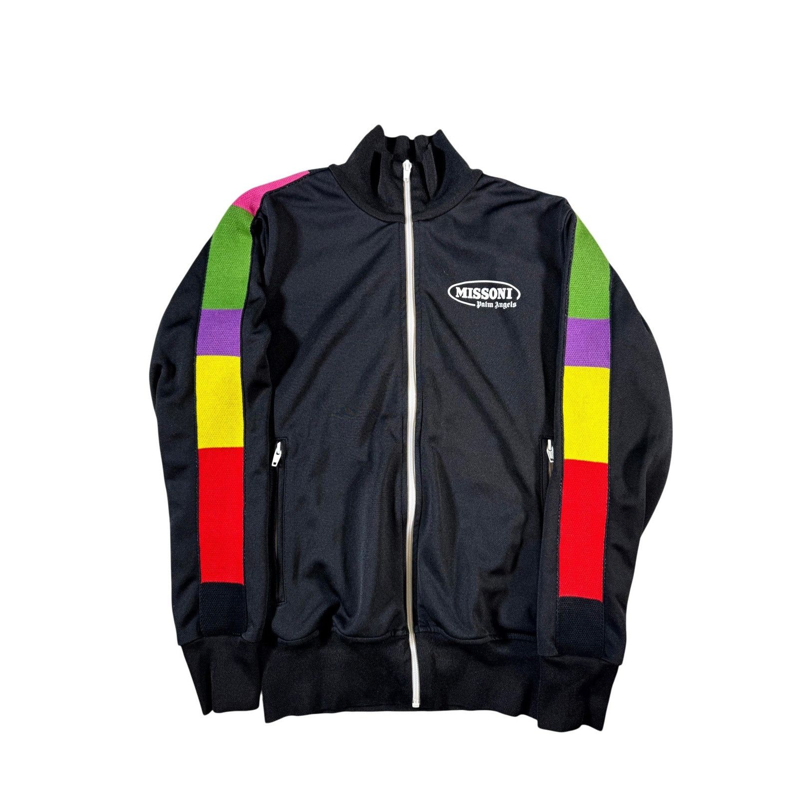 Palm Angels Palm Angels"Missoni" Black & Multicolor Track Jacket Size US S / EU 44-46 / 1 - 1 Thumbnail