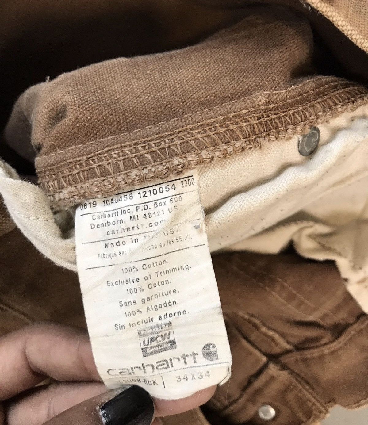Carhartt 90s Vintage carhartt faded double knee workwear Size US 34 / EU 50 - 7 Thumbnail