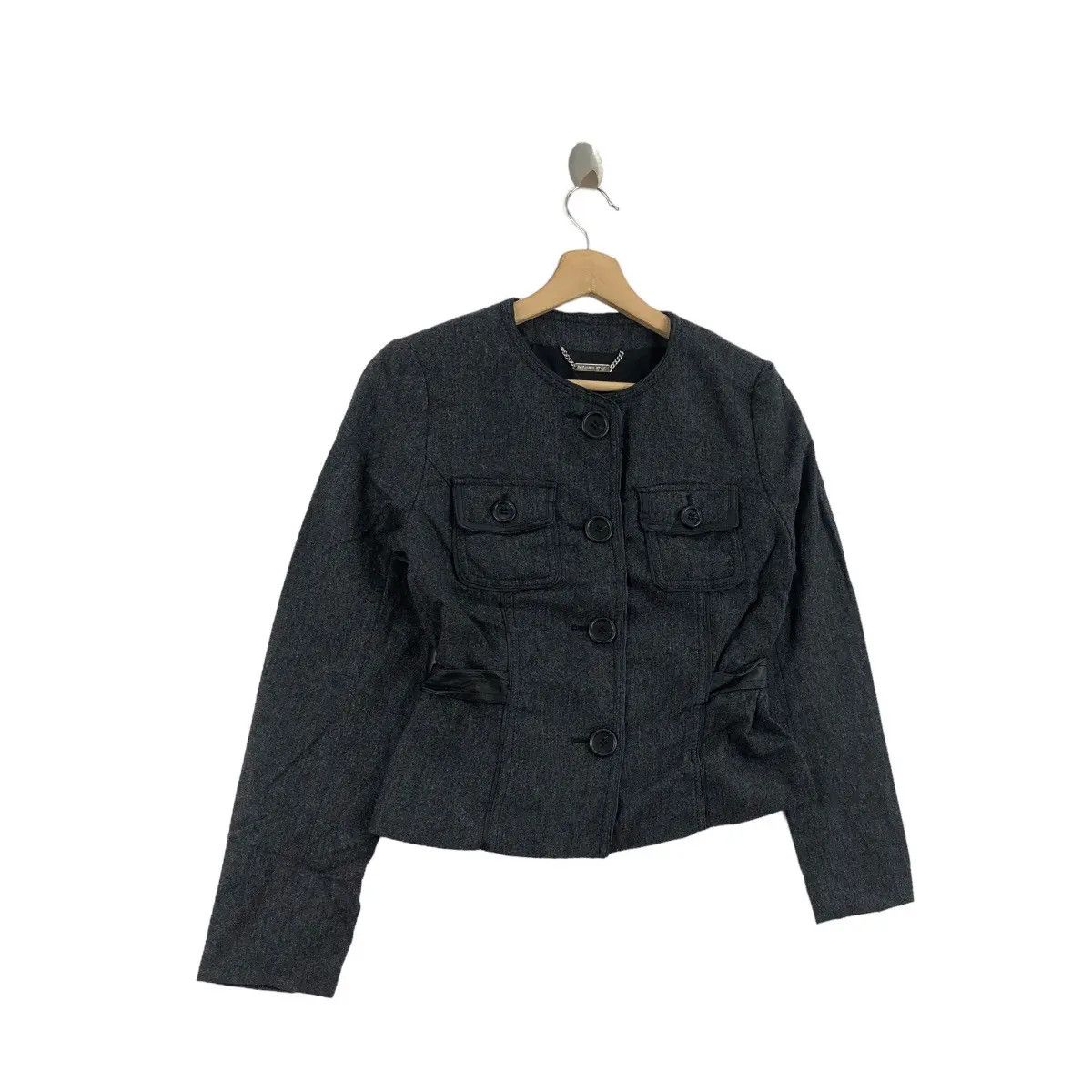 Michael Kors Vintage MICHAEL KORS Collection Belt Tweed Jacket Coat Size S / US 4 / IT 40 - 2 Thumbnail