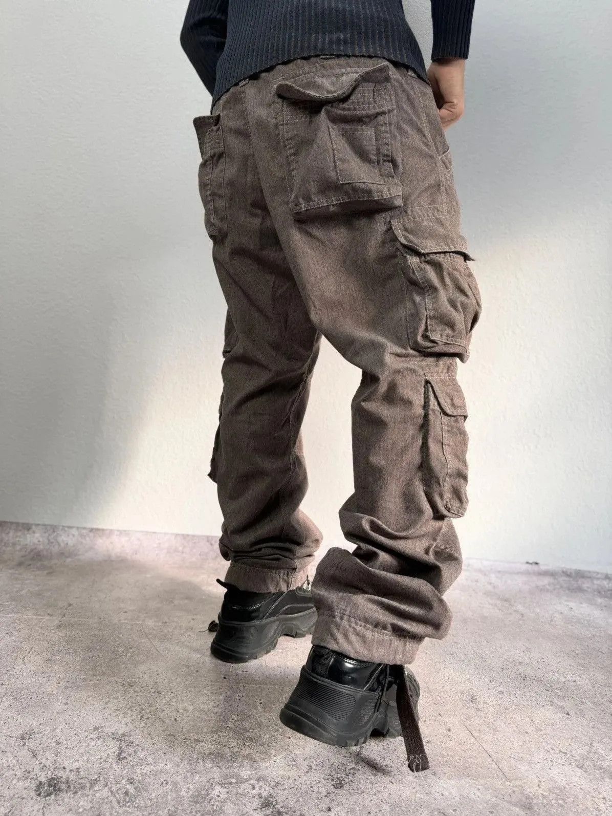 14th Addiction Avant-Garde Brown Casual Streetwear Pants Vintage Style Y2K Size US 34 / EU 50 - 16 Thumbnail
