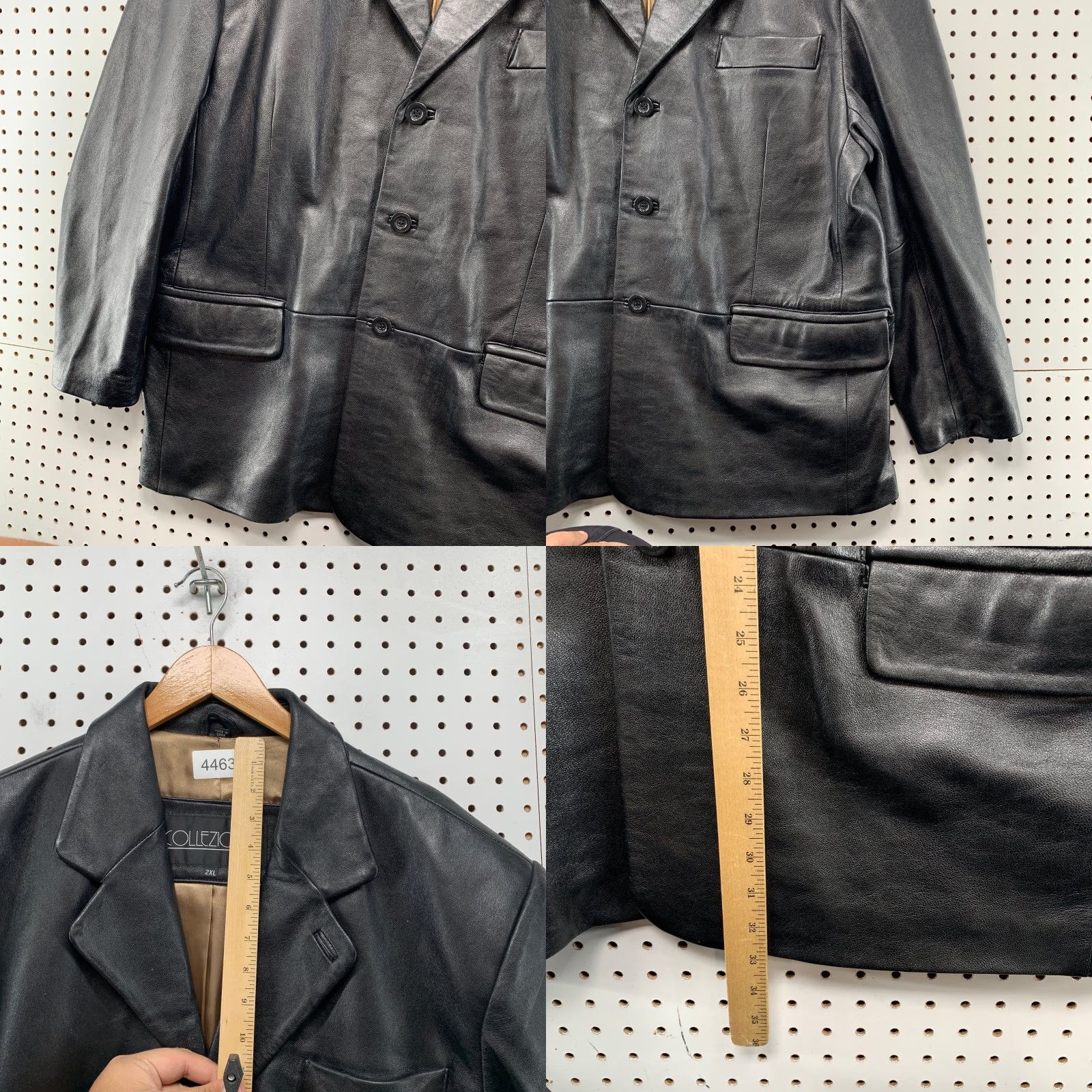 Vintage VINTAGE Collezione Leather Jacket Mens 2XL Black Super Natural Dean Winchester Jacket Men 2XL Black Collezione Leather Bomber Tv Decade 90s Mens Size US XXL / EU 58 / 5 - 8 Thumbnail