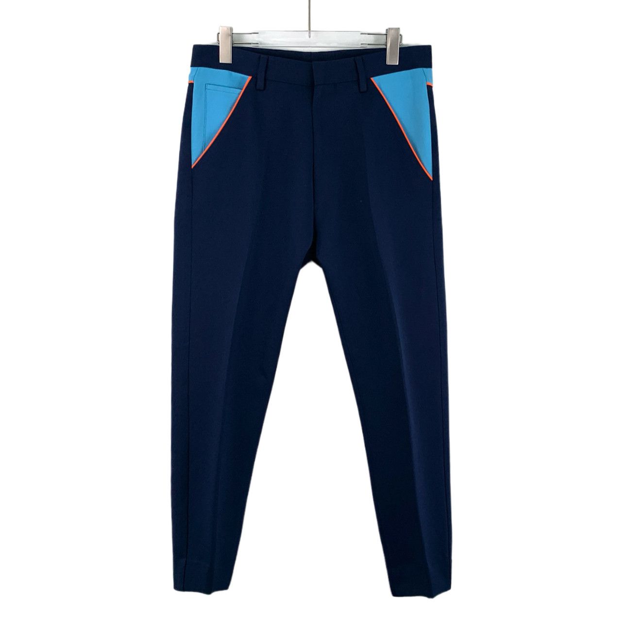 Prada Prada Dark Blue Patchwork Casual Pants (S) Size US 30 / EU 46 - 1 Thumbnail