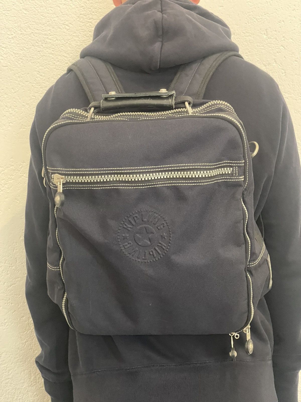 Japanese Brand Kipling Vintage City Y2k multifunctional Backpack Handbag Size ONE SIZE - 1 Thumbnail