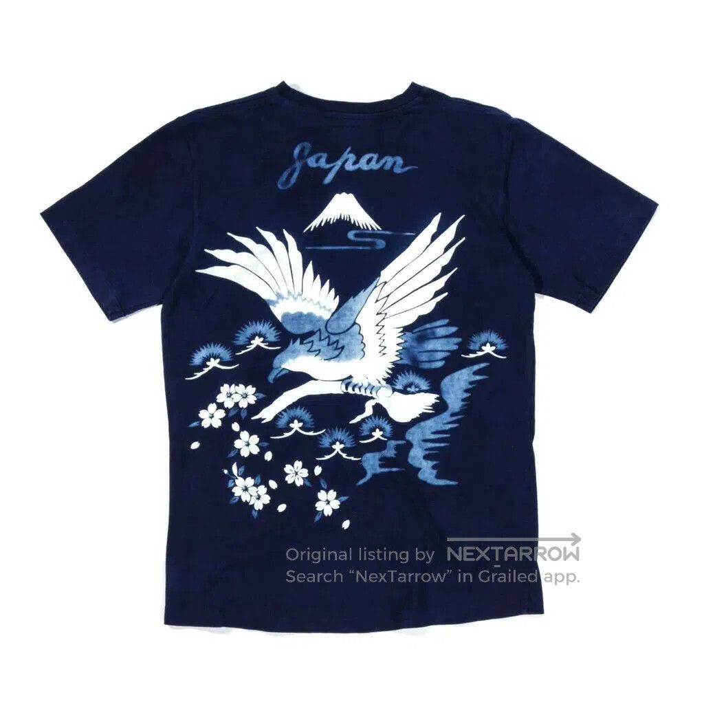 Blue Blue Japan Blue Blue Japan Indigo Handmade Short Sleeve T. Size US S / EU 44-46 / 1 - 1 Thumbnail