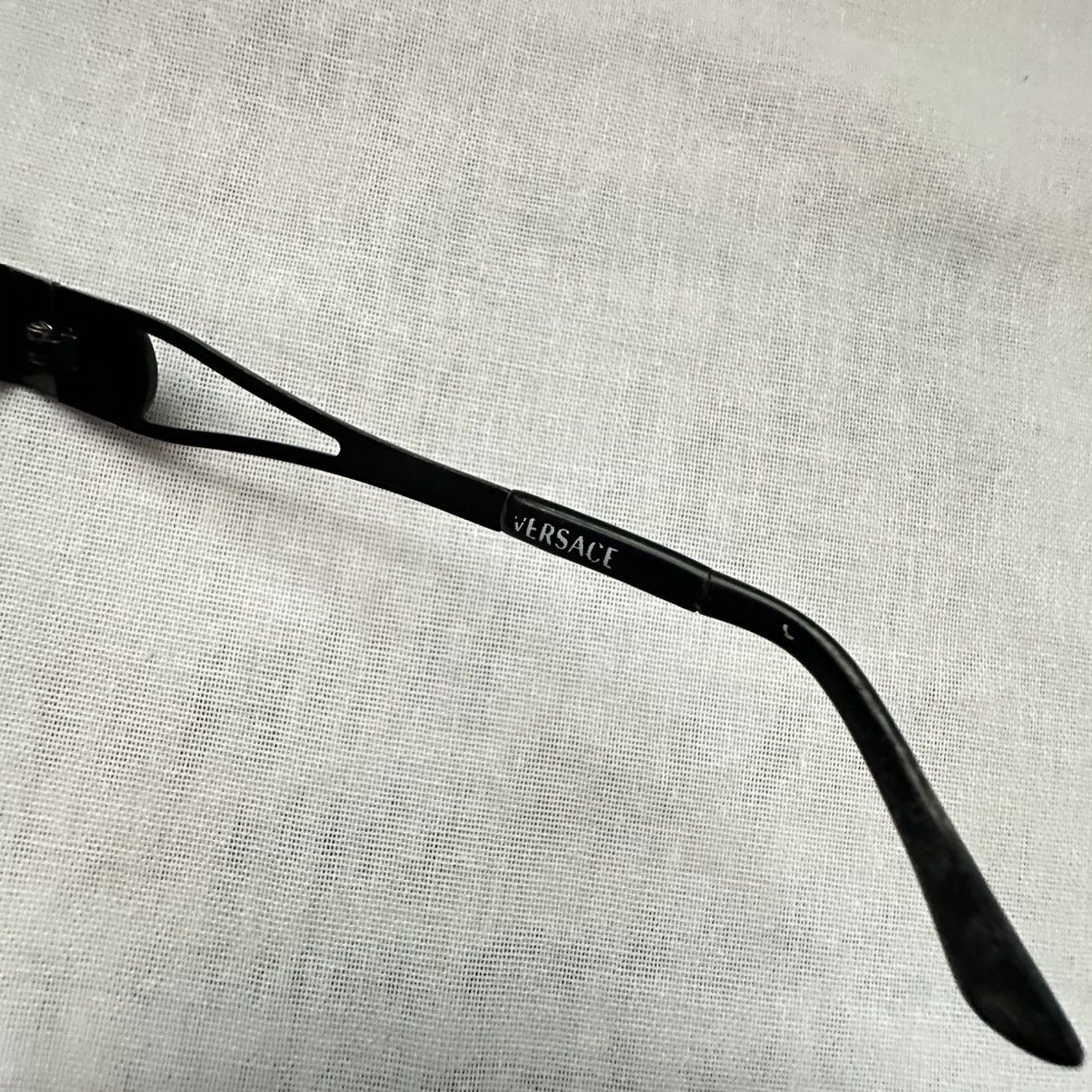 Versace Vintage Gianni Versace Medusa Black Metal Sunglasses X48 Size ONE SIZE - 7 Thumbnail