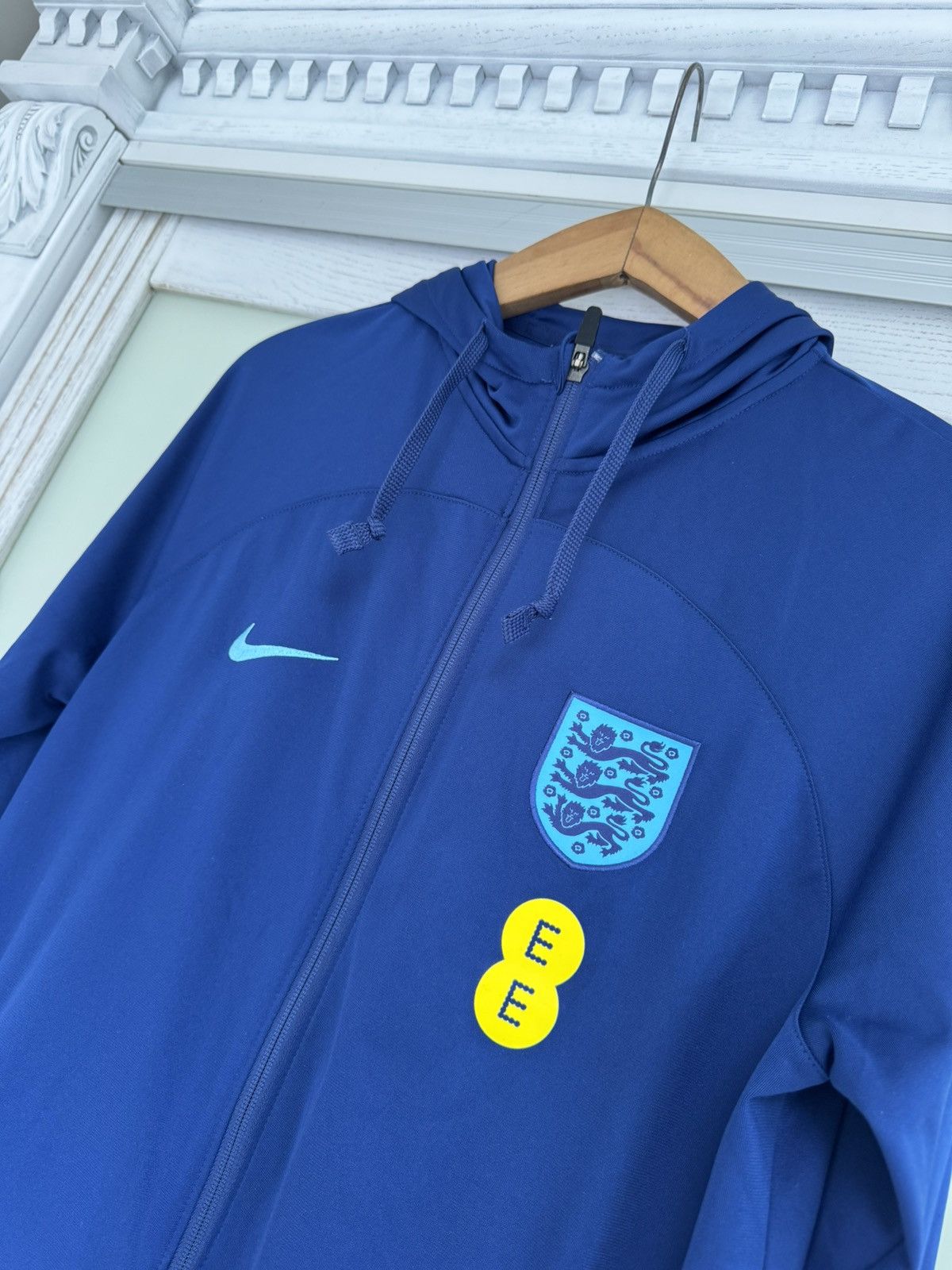 Nike England 2022-2023 Soccer Training Full Zip Hoodie Jersey Kit Size US M / EU 48-50 / 2 - 8 Thumbnail