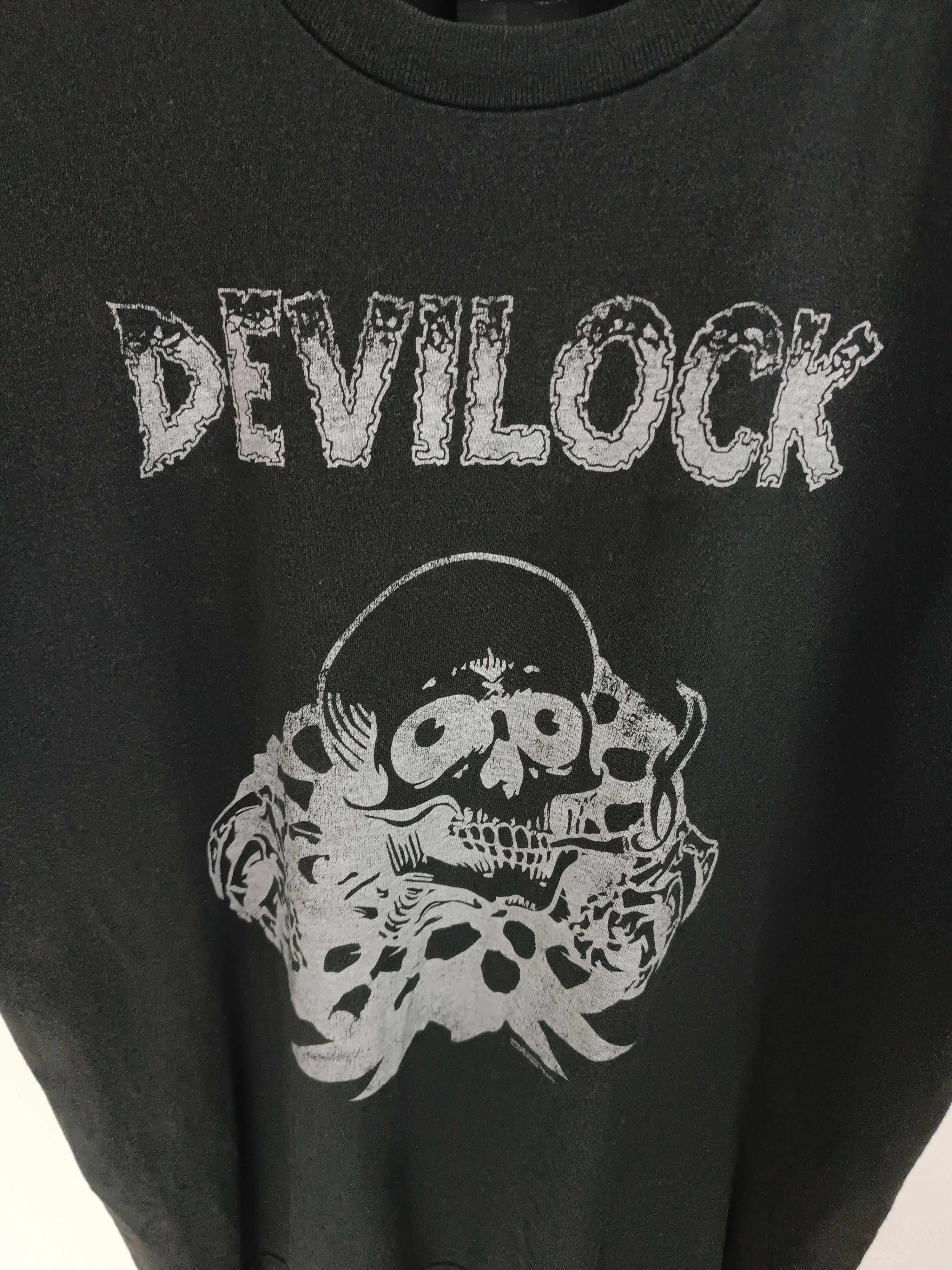 Devilock THRASHED FADED VINTAGE DEVILOCK JAPANESE BRAND Y2K PUNK TEE Size US M / EU 48-50 / 2 - 11 Thumbnail
