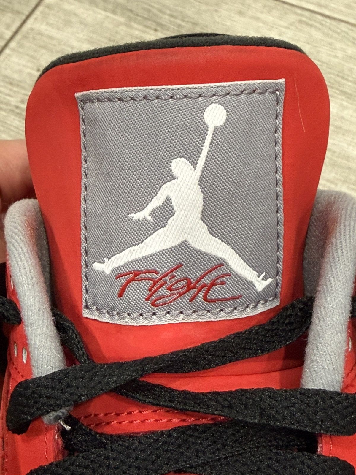 Jordan Brand 2013 Air Jordan 4 Toro Bravo Fire Red White Black Grey 12 Size US 12 / EU 45 - 5 Thumbnail
