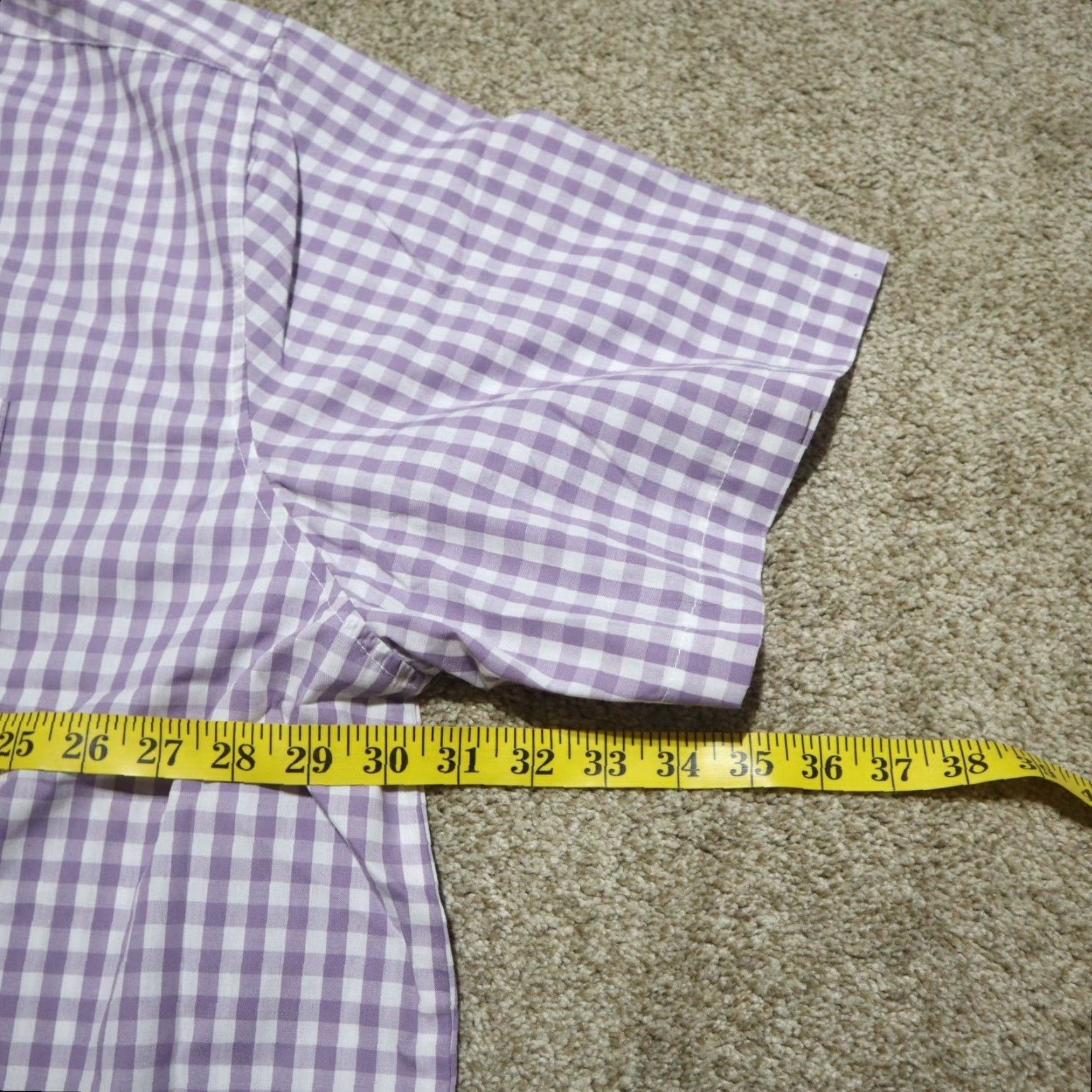 Haband Haband Travelers Purple Plaid Button Up Short Sleeve Shirt Adult Men's Size 4X Size US XXL / EU 58 / 5 - 5 Thumbnail