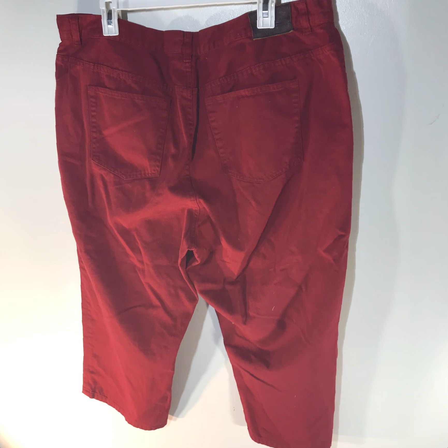 Ralph Lauren VINTAGE Ralph Lauren Lauren Jeans Co Cropped Jeans Womens Plus Size 18W Red 90s Logo Casual Size 40" / US 18 - 4 Thumbnail