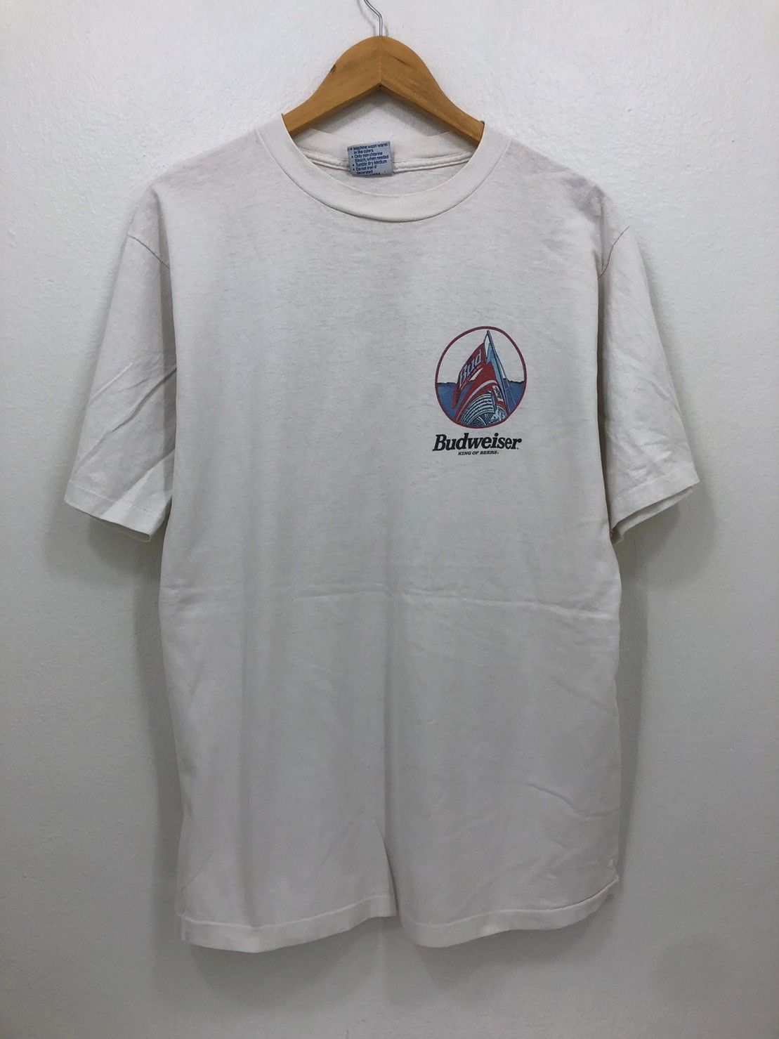 Budweiser × Vintage Vintage 1995's Budweiser shirt King of Beer wts01 Size US L / EU 52-54 / 3 - 4 Thumbnail