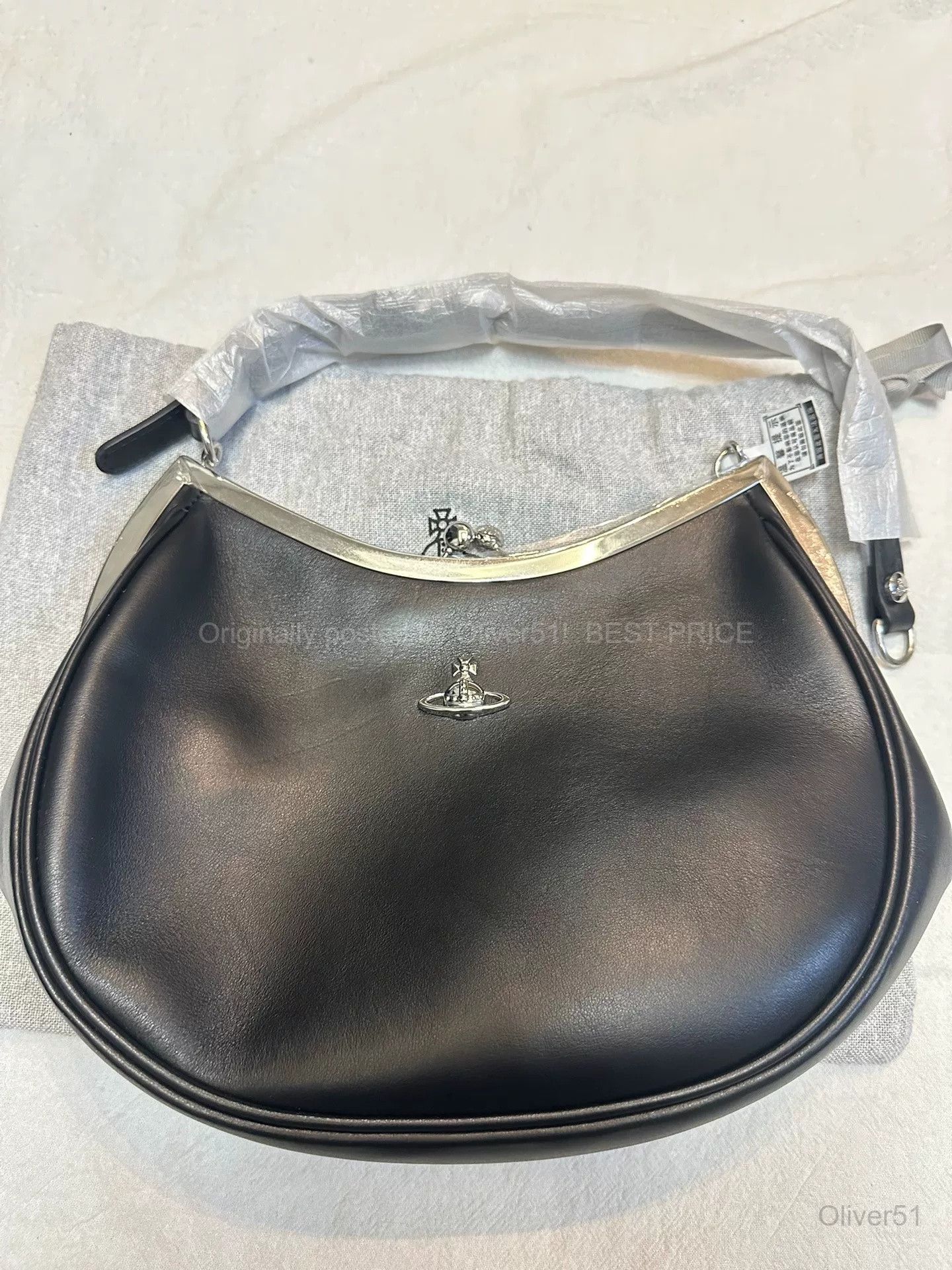 Vivienne Westwood Vivienne Westwood Half Moon Underarm Bag, BFAJFGH236 Size ONE SIZE - 4 Thumbnail