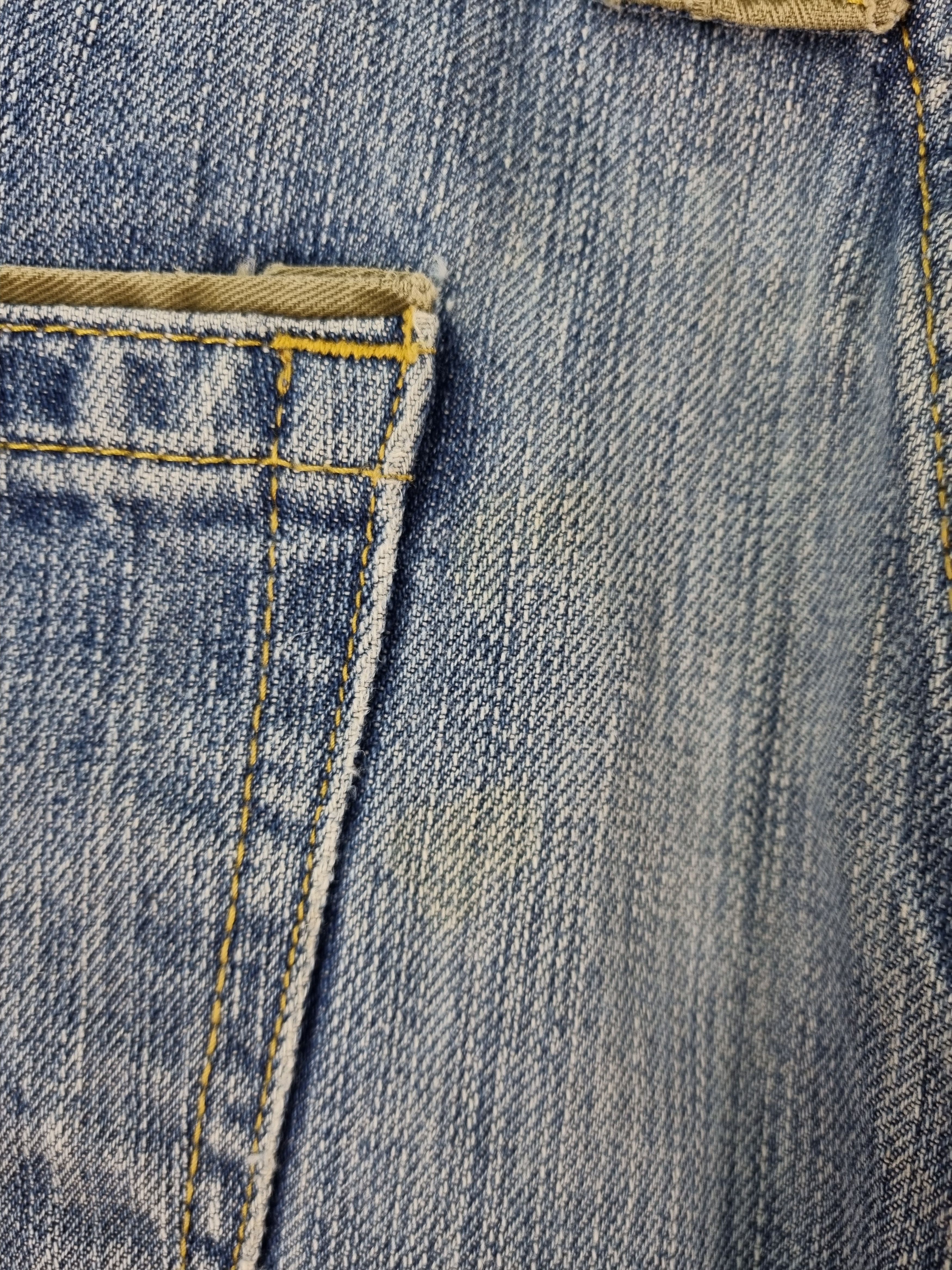 Vintage 90s Dolce & Gabbana Dirty Aesthetic Denim Jeans Size US 32 / EU 48 - 21 Thumbnail