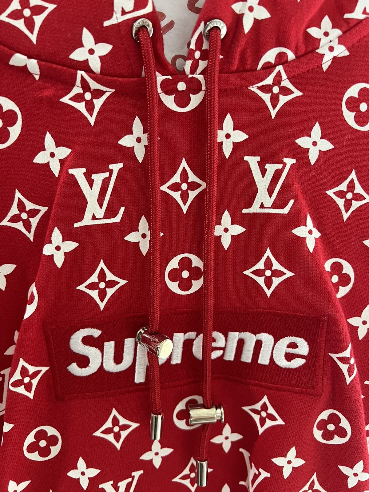Louis Vuitton × Supreme Supreme LV BOGO Hoodie Size US S / EU 44-46 / 1 - 3 Thumbnail