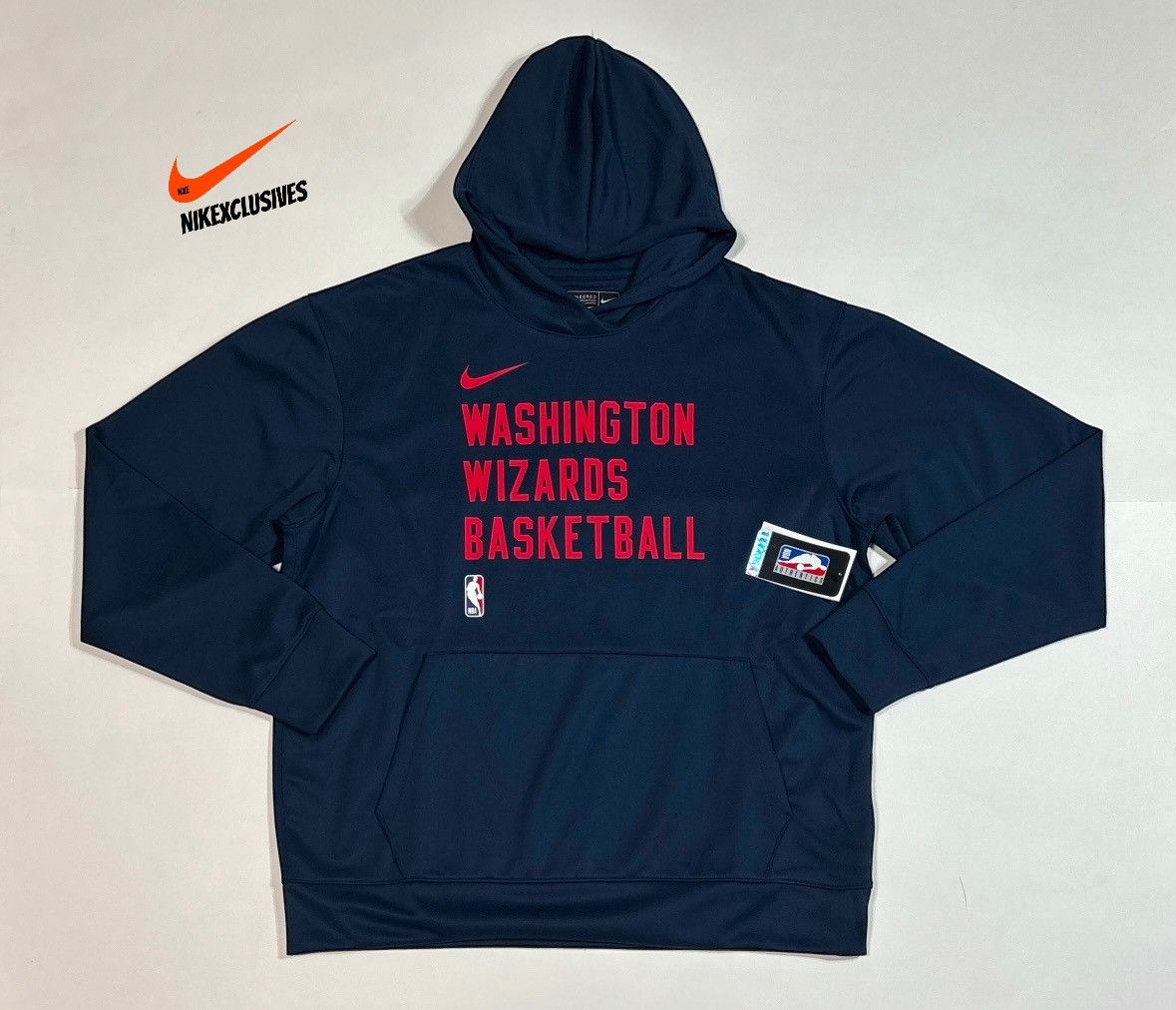 Nike Nike NBA Engineered Washington Wizards Basketball Hoodie Size US L / EU 52-54 / 3 - 1 Thumbnail