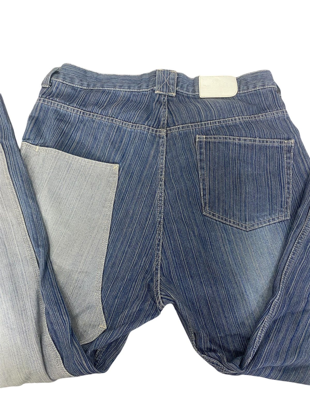 Japanese Brand Baggy Mackdaddy Japan wide leg irregular denim pants Size US 34 / EU 50 - 5 Thumbnail
