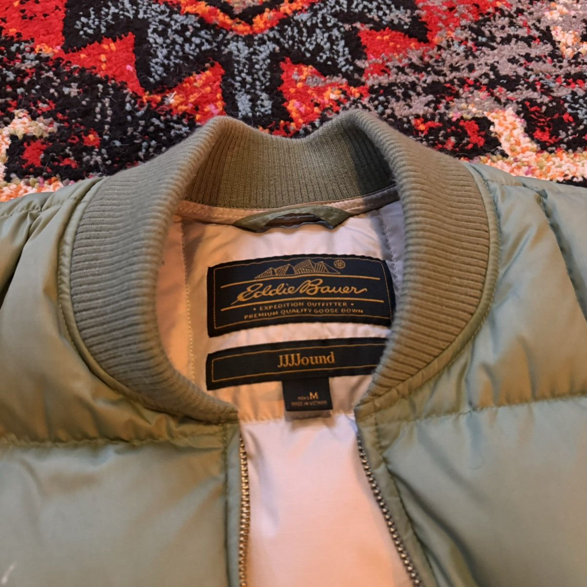 Eddie Bauer Jjjjound Down Puffer Jacket Cinder Gray Grey
