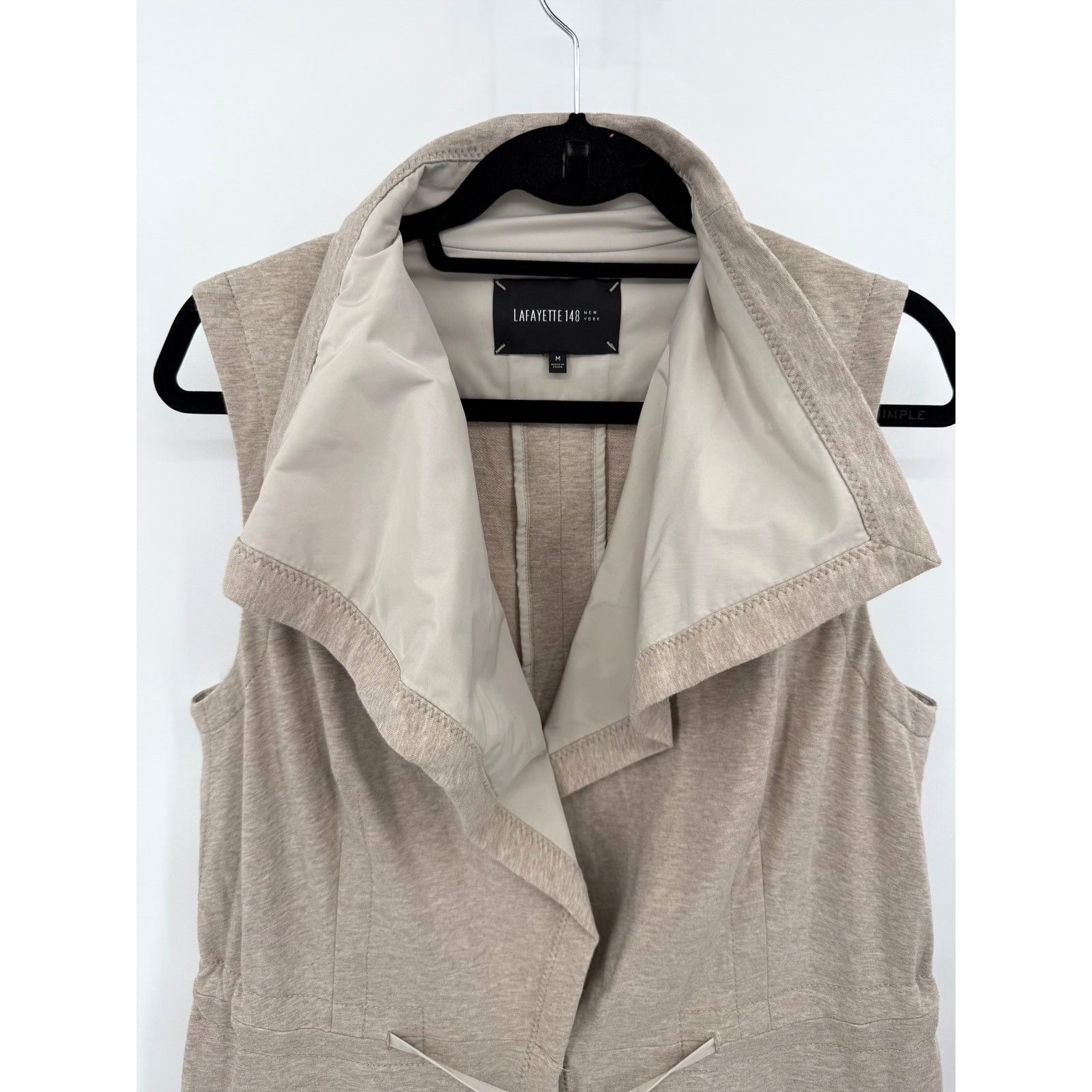 Lafayette 148 Lafayette 148 New York Mitchell Funnel Neck Drawstring Vest Size M / US 6-8 / IT 42-44 - 2 Thumbnail