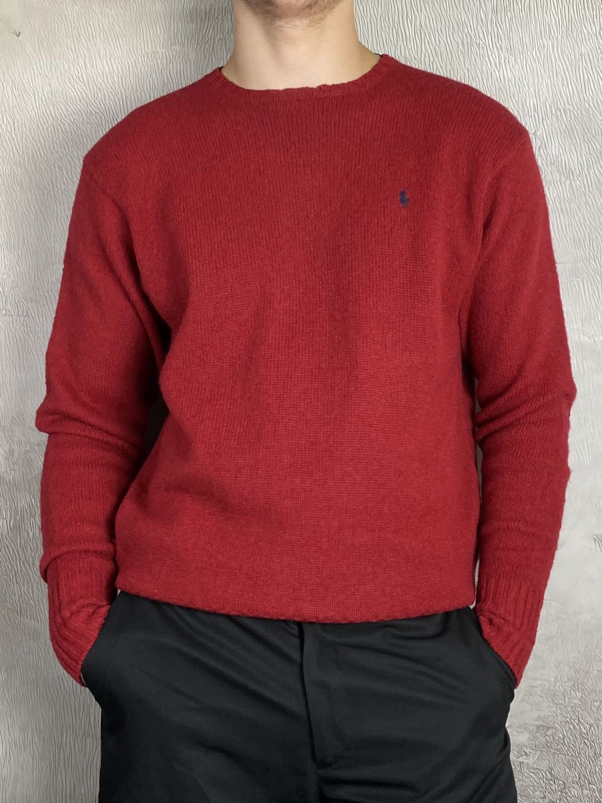 Polo Ralph Lauren × Vintage Polo Ralph Lauren Vintage Mini Logo Lambswool sweater Size US L / EU 52-54 / 3 - 2 Thumbnail