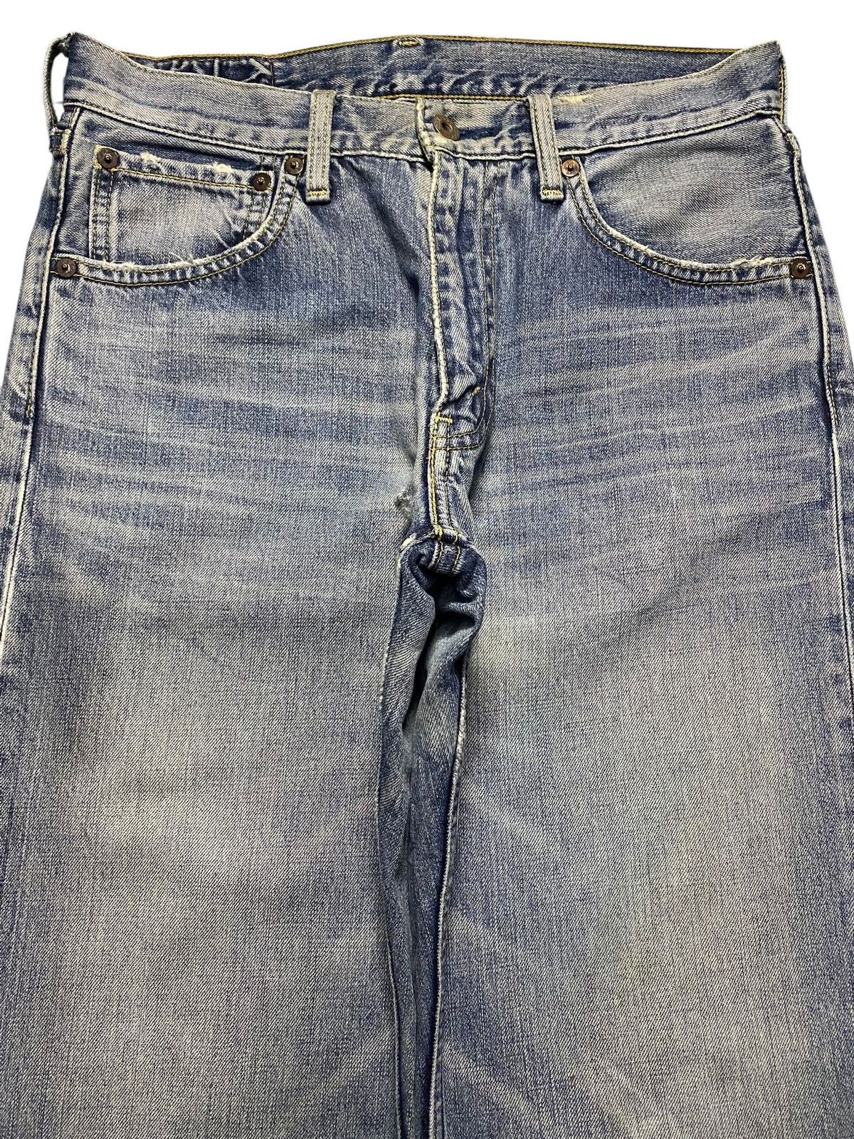 Levi's Vintage Clothing Vintage Levis 503 Faded Wash Distressed Baggy Jeans Size US 29 - 3 Thumbnail