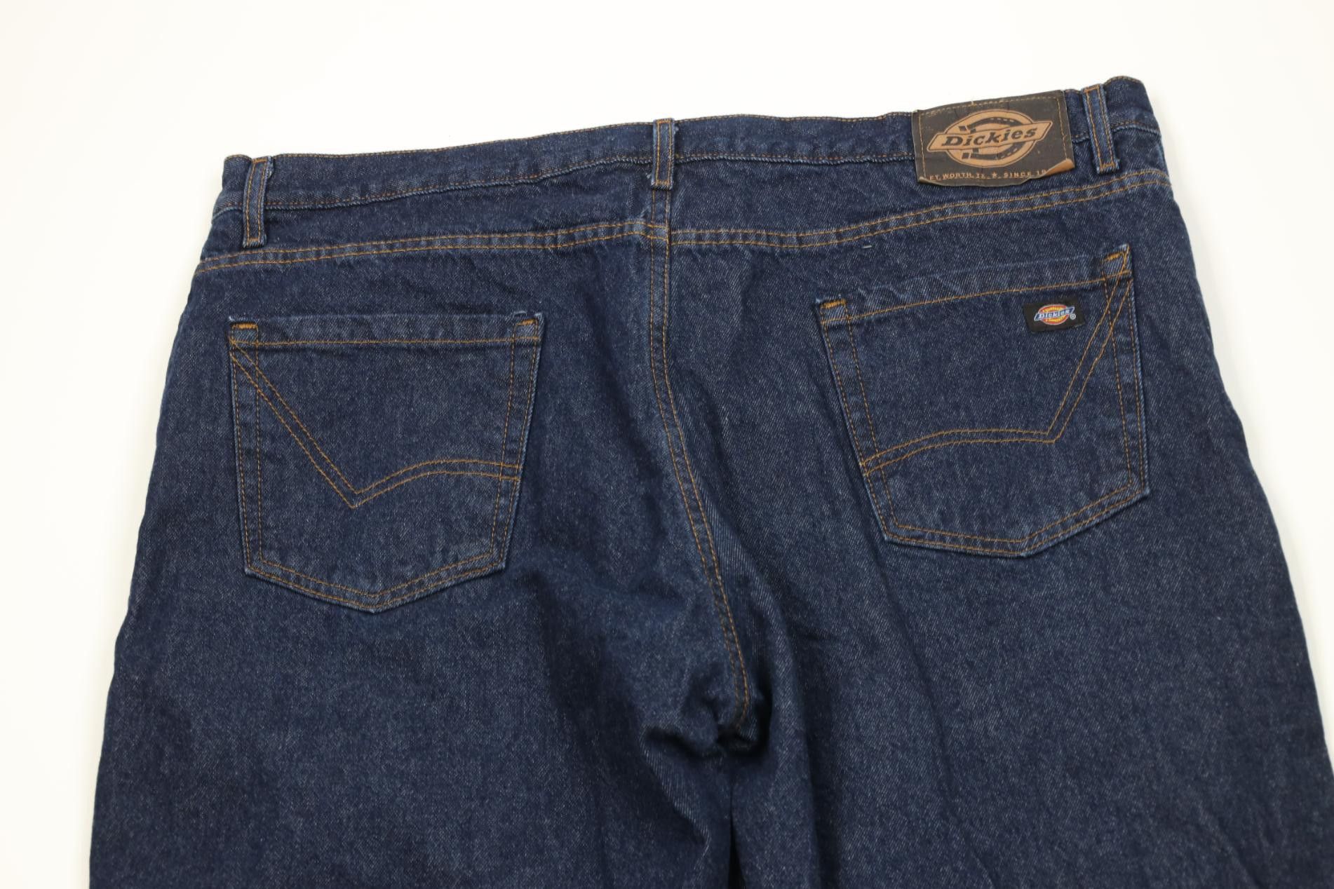 Dickies Vintage Y2K Dickies Fit Flannel Lined Wide Leg Denim Jeans Size US 40 / EU 56 - 10 Thumbnail
