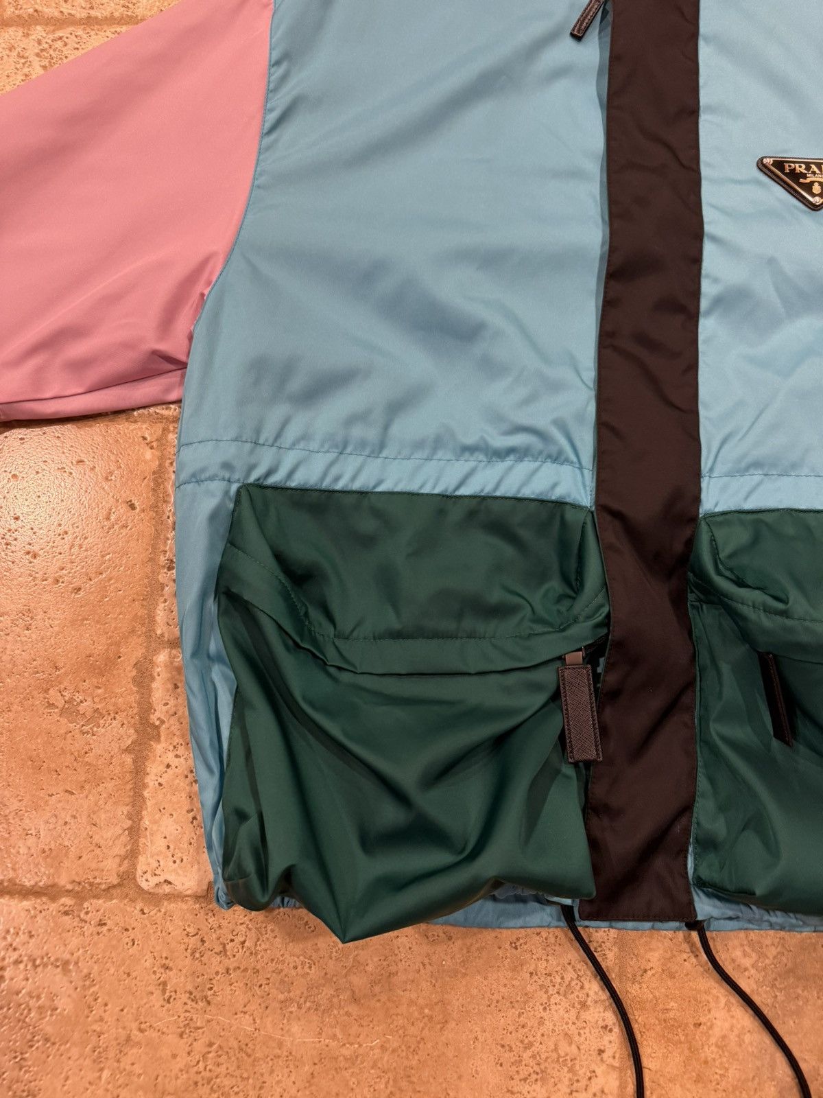 Prada Prada FW18 Nylon Colorblock Cargo Zip Up Runway Jacket Size US M / EU 48-50 / 2 - 6 Thumbnail