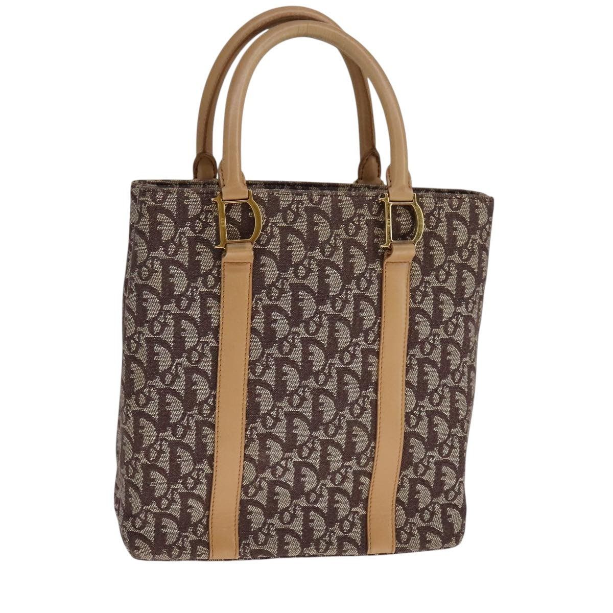 Dior DIOR Trotter Canvas Hand Bag Brown Gold Size ONE SIZE - 1 Thumbnail