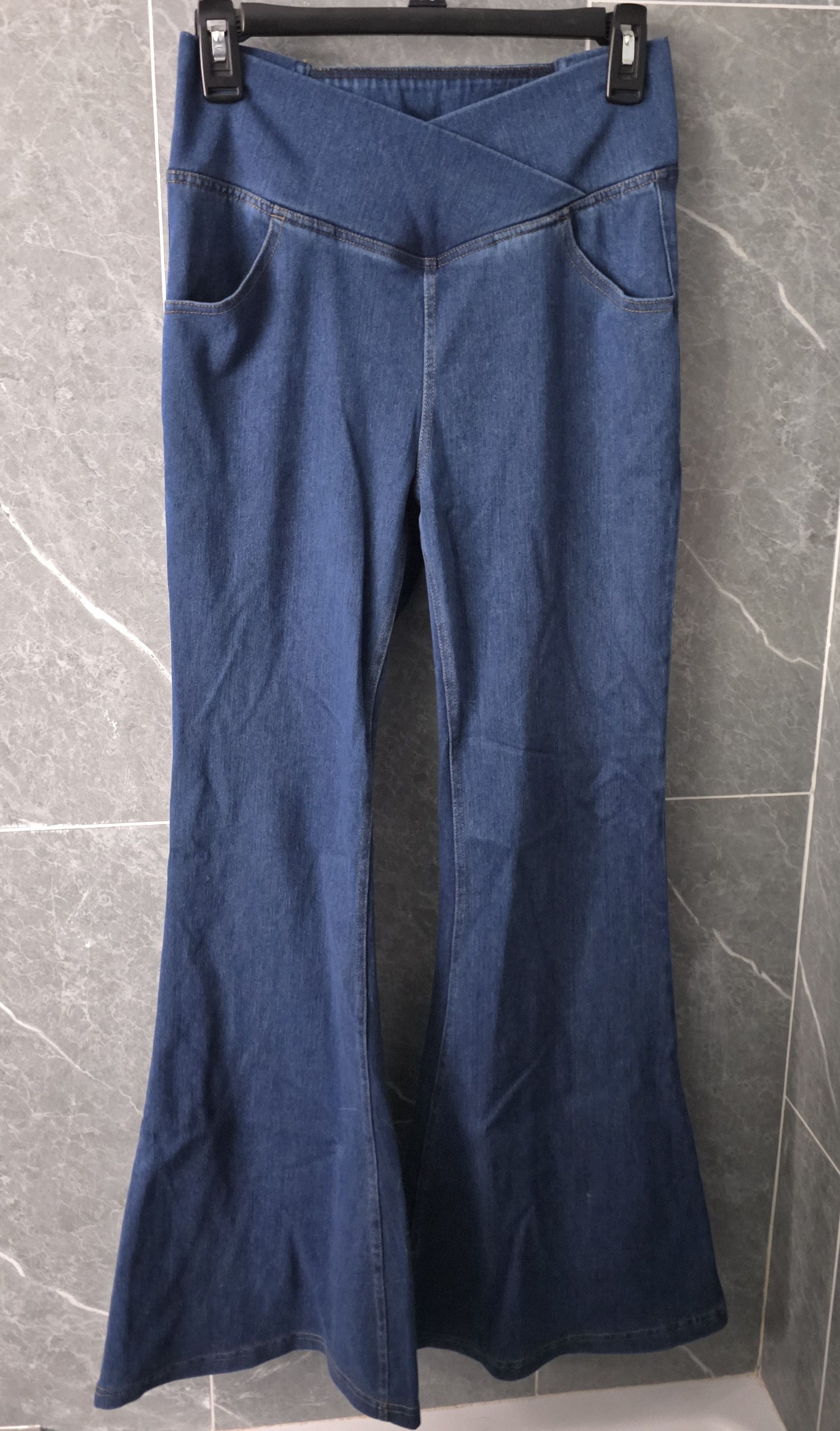 Other NWT Halara Halara Flex High Waisted Crossover Jeans Dark M Size 30" / US 8 / IT 44 - 1 Thumbnail