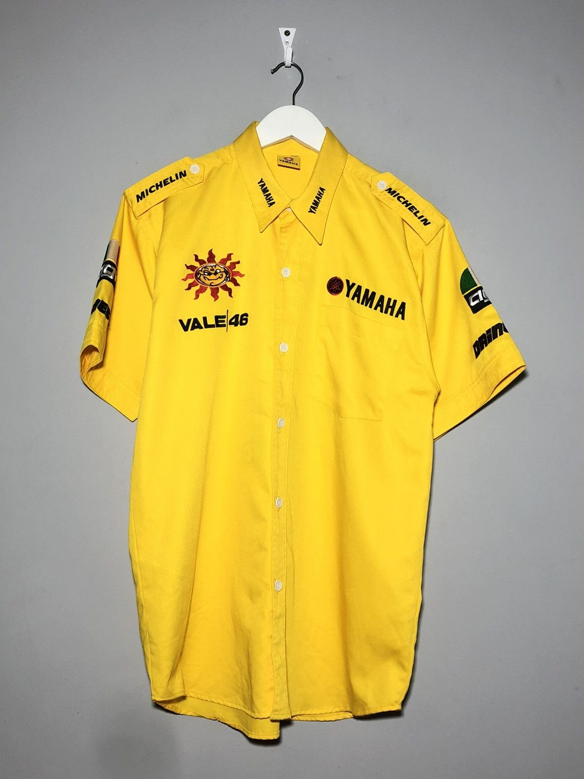 Yamaha Yamaha Vale 46 Dainese Camel Yellow Crew Racing Shirt Size US L / EU 52-54 / 3 - 2 Thumbnail