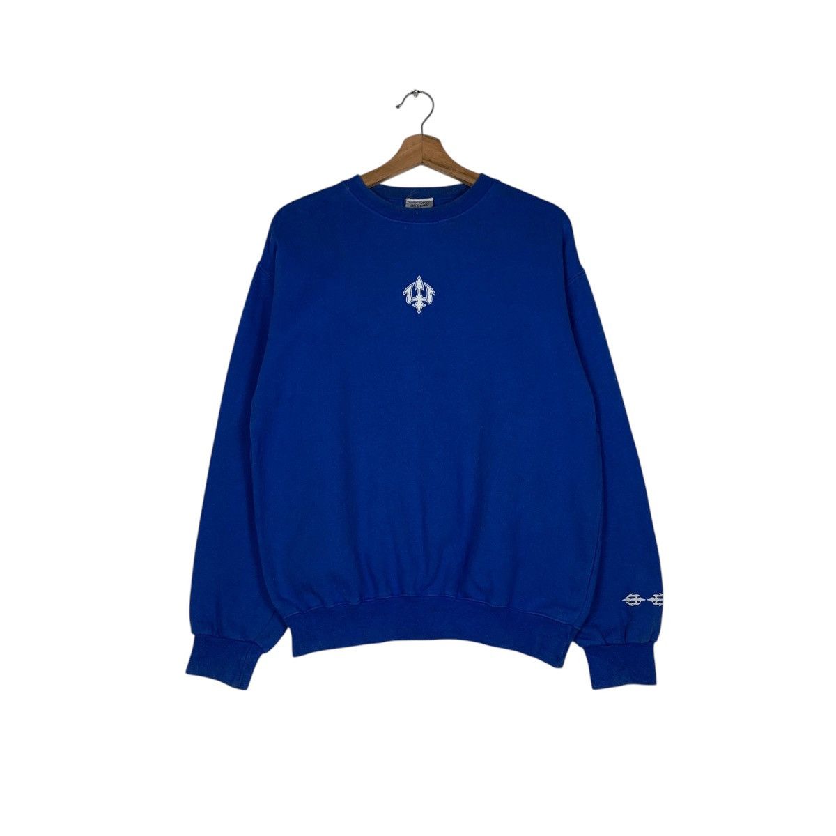 Japanese Brand DJ FREE Embroidery Big Logo Crewneck Sweatshirt #1447-C65 Size US M / EU 48-50 / 2 - 3 Thumbnail