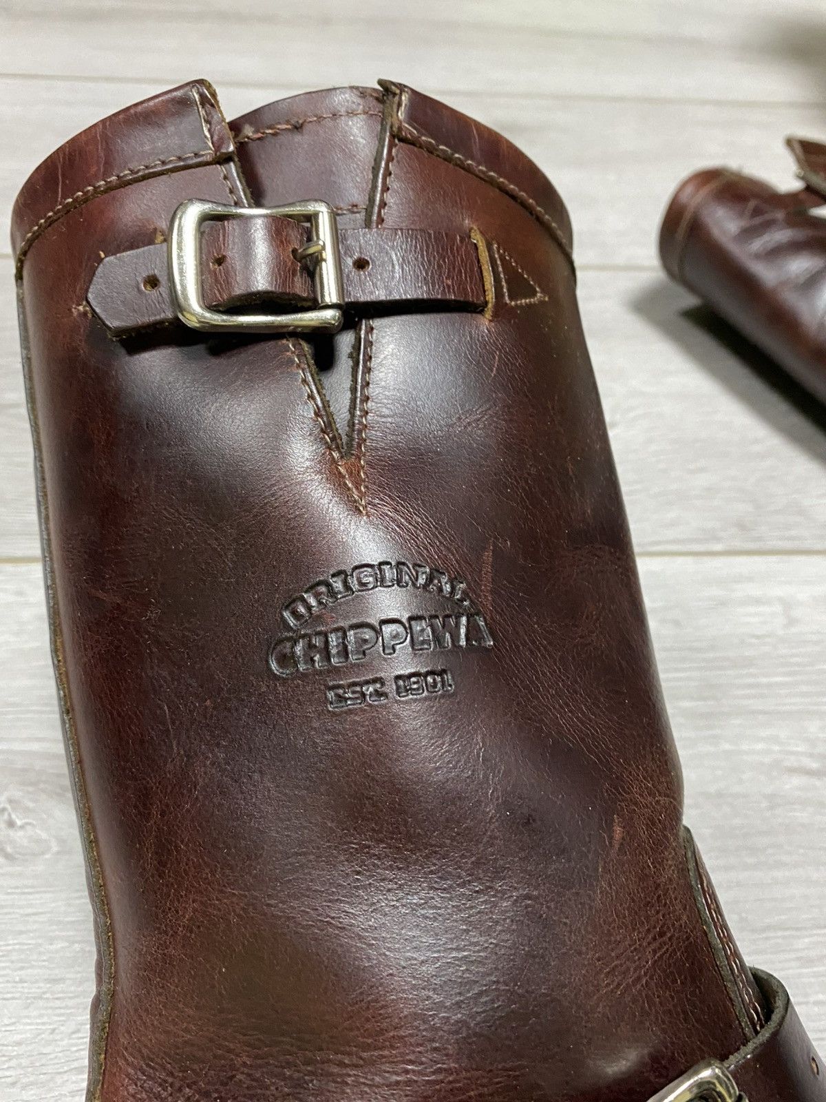 Chippewa Chippewa Leather high Boots biker Size US 7.5 / EU 40-41 - 3 Thumbnail