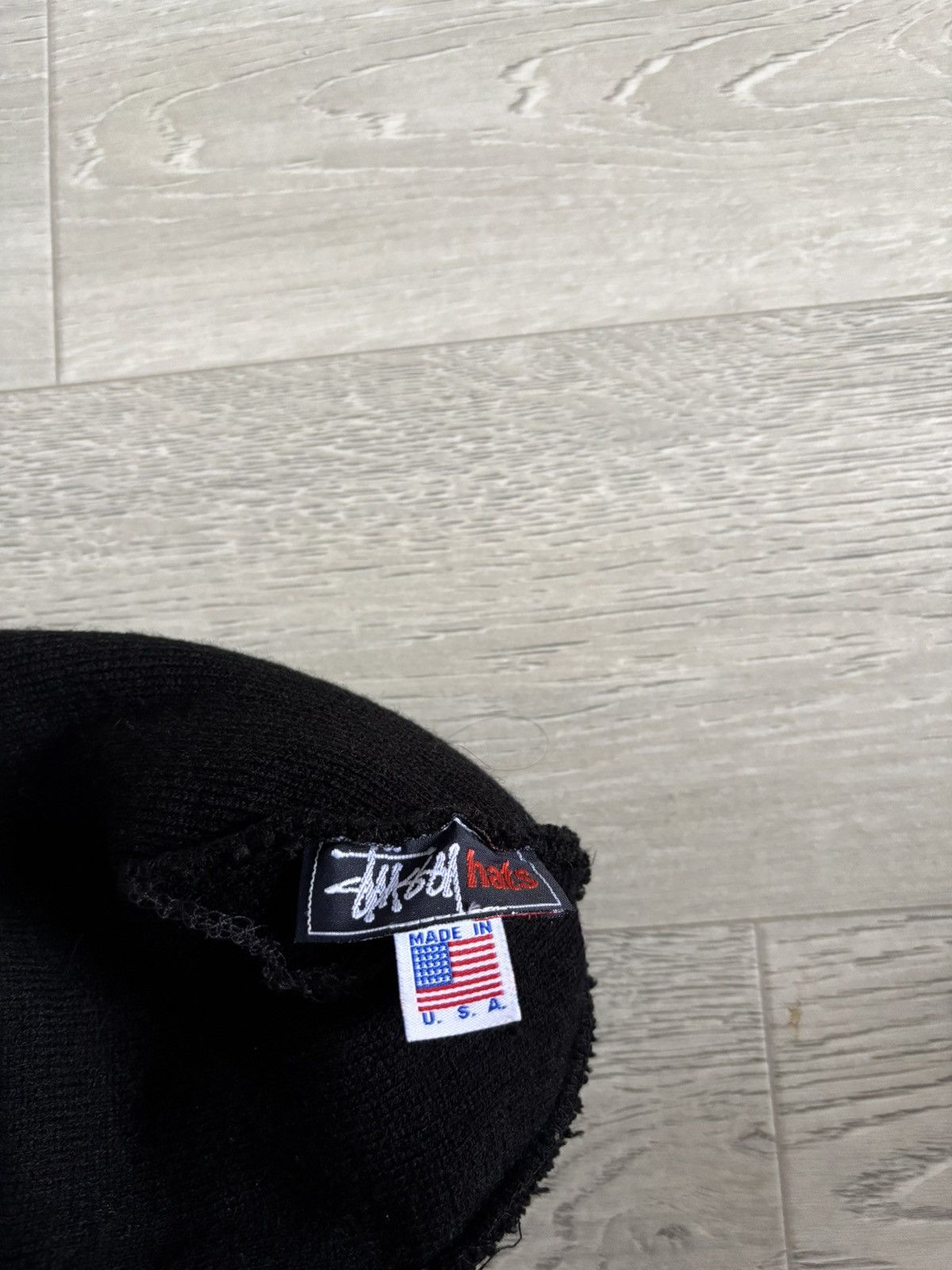 Stussy × Vintage Black Stussy Mask Hat Vintage Balaclava USA Size ONE SIZE - 2 Thumbnail
