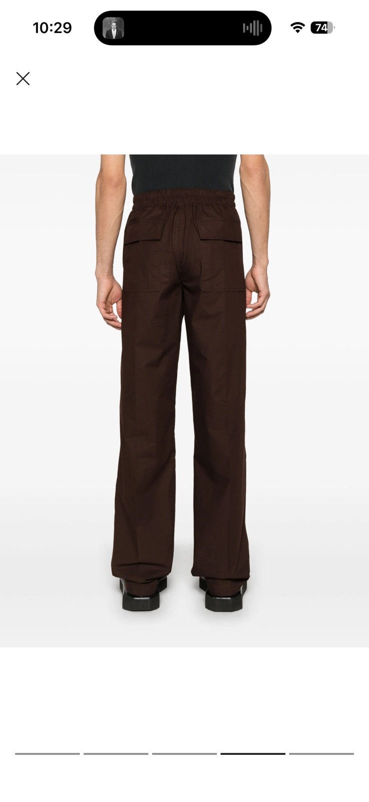 Rick Owens Rick Owens SS25 Brown Dietrich Trousers (EU50) Size US 32 / EU 48 - 4 Thumbnail
