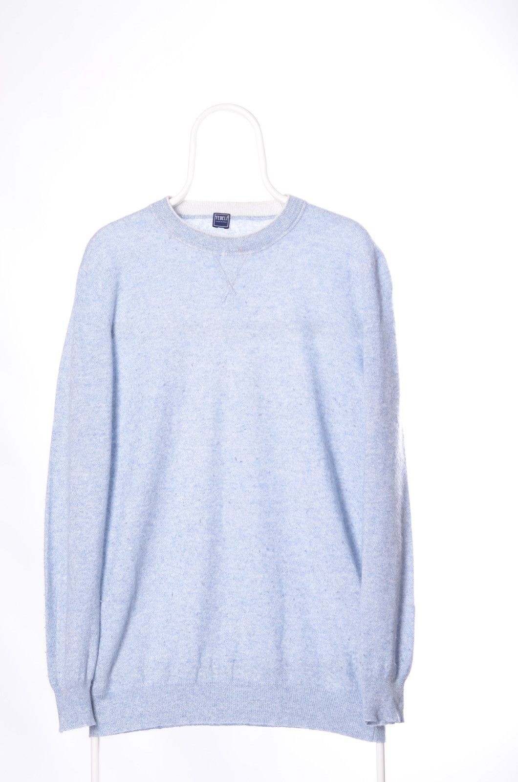 image of Fedeli Sweater Cashmere Size XL in Light Blue, Men's