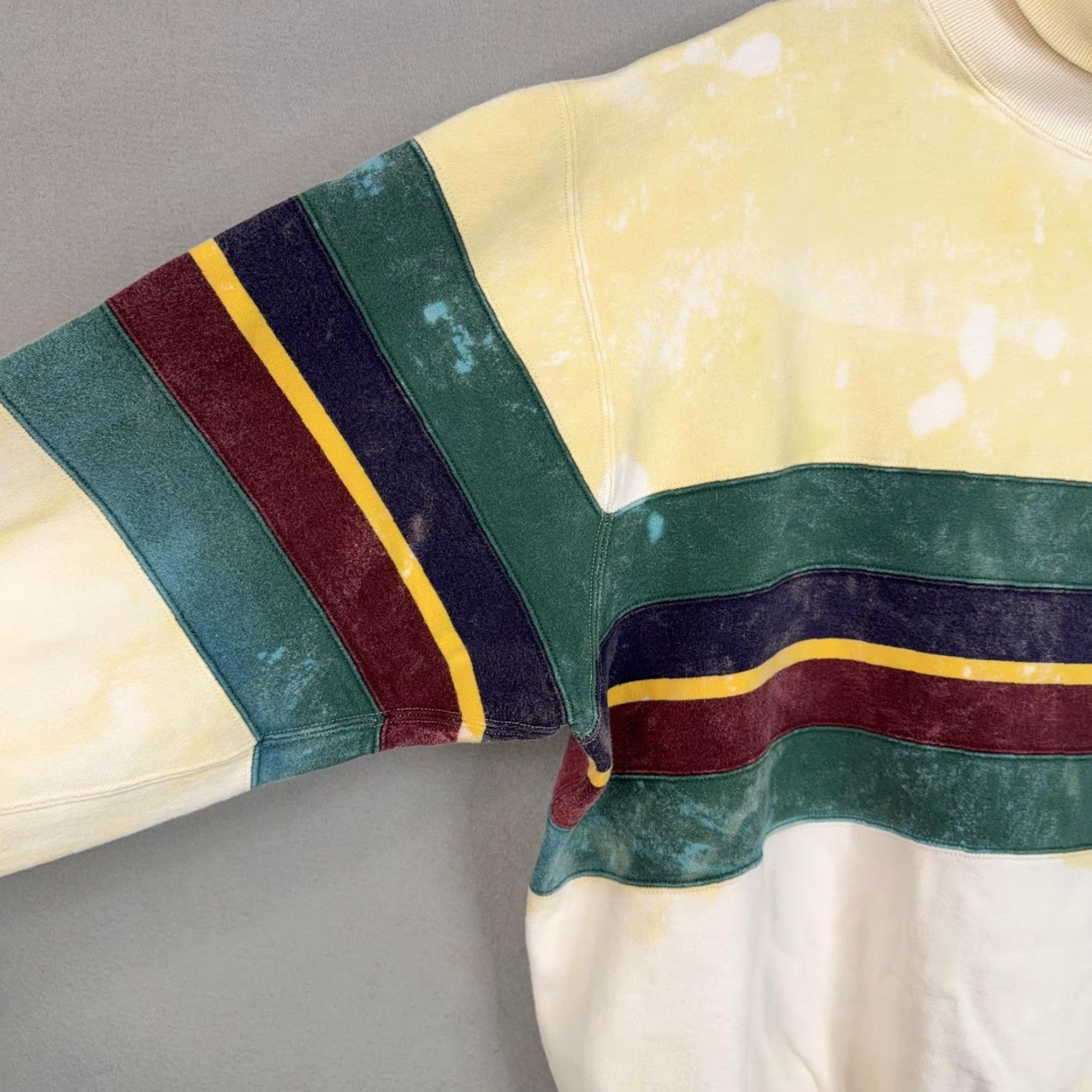 Polo Ralph Lauren VINTAGE Polo Ralph Lauren Sweatshirt Mens Large Cream Striped Turtleneck 90s Size US L / EU 52-54 / 3 - 5 Thumbnail