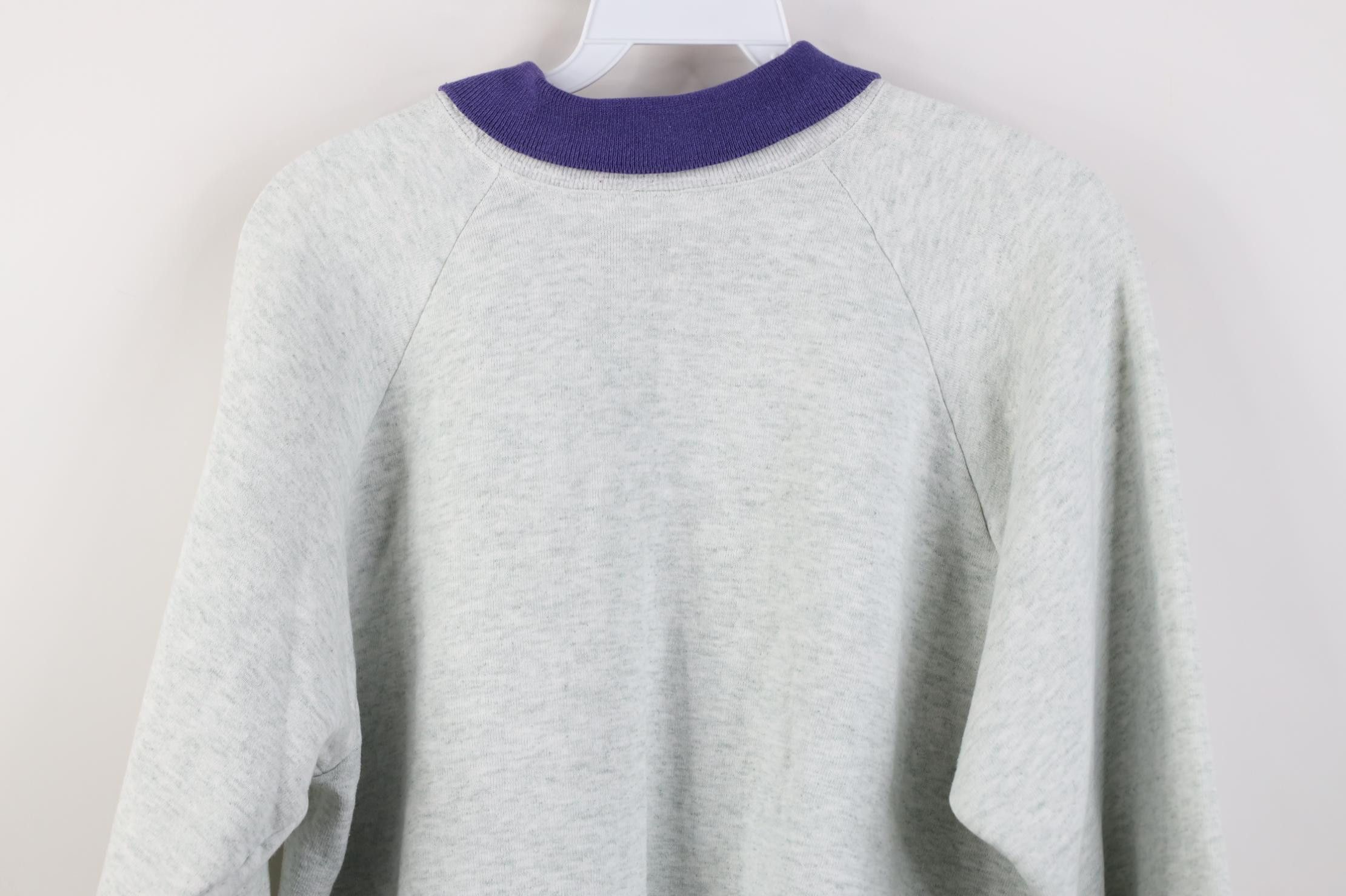Vintage Vintage 90s Streetwear Grandma Collared Sweatshirt USA Size L / US 10 / IT 46 - 14 Thumbnail