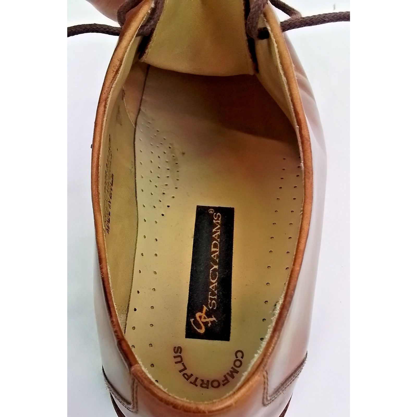 Stacy Adams Stacy Adams Dress Shoes Men's 10M Brown Lace Up Size US 10 / EU 43 - 13 Thumbnail