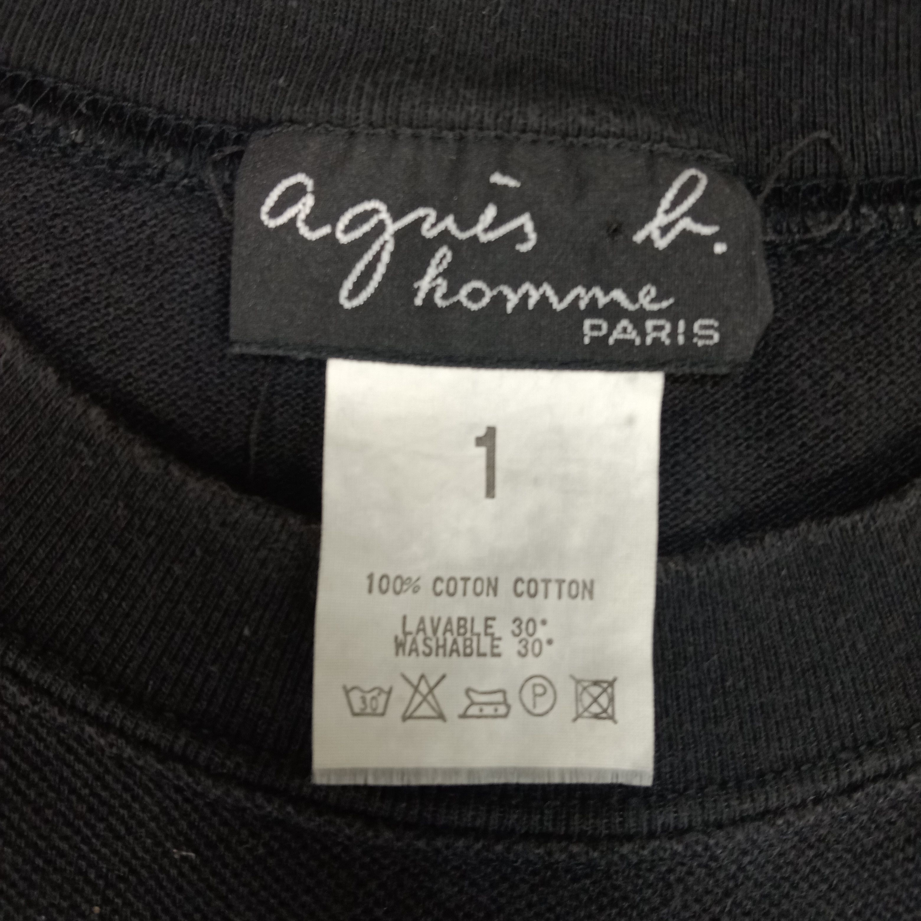 Vintage × agnes b. Agnes B. Homme Paris Designer Brand Tshirt Size US M / EU 48-50 / 2 - 3 Thumbnail