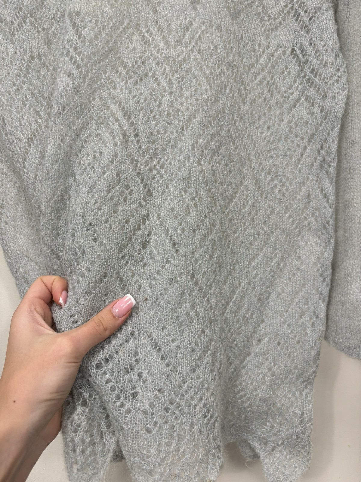 Byblos Vintage Byblos Women’s Open-Knit Italian Mohair Sweater Size XL / US 12-14 / IT 48-50 - 5 Thumbnail