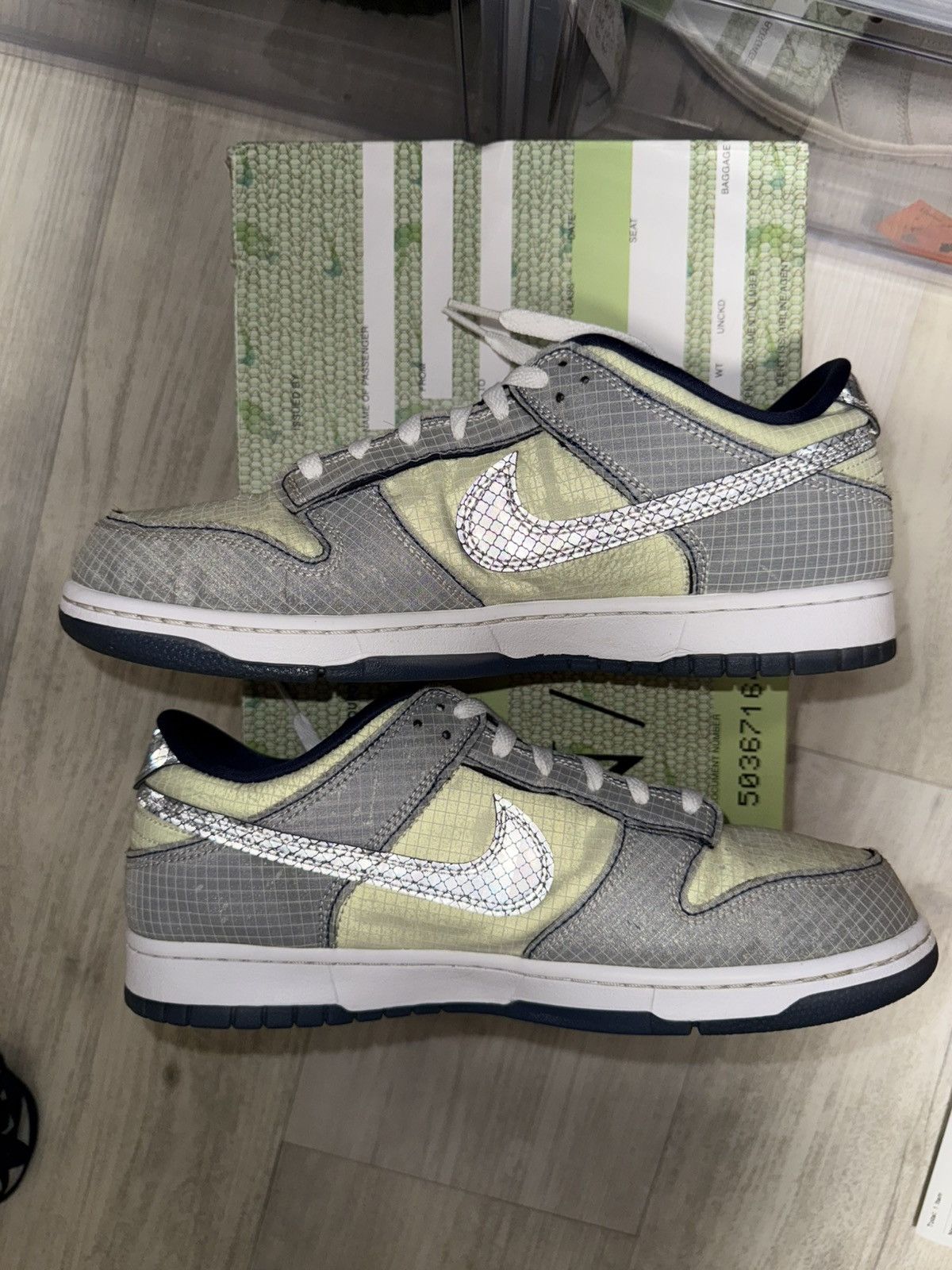 Nike Union LA Nike Dunk Low Pistachio Size US 10.5 / EU 43-44 - 3 Thumbnail