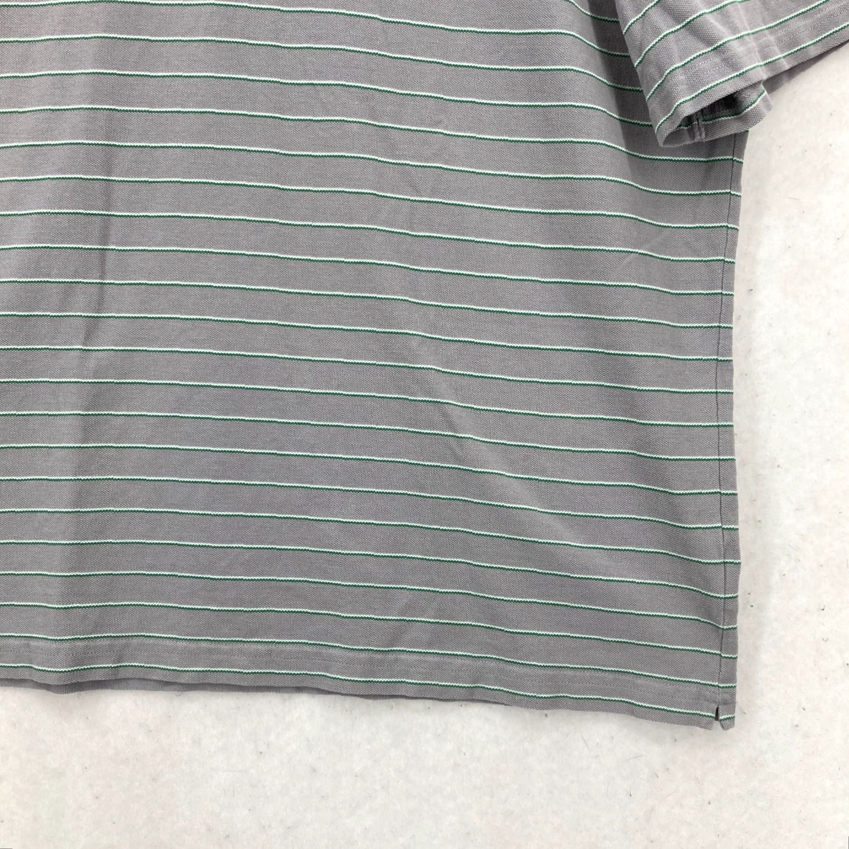 UNTUCKit UNTUCKit Argot Polo Shirt Mens 2XL Gray Striped Short Sleeve Pima Cotton Preppy Size US XXL / EU 58 / 5 - 3 Thumbnail