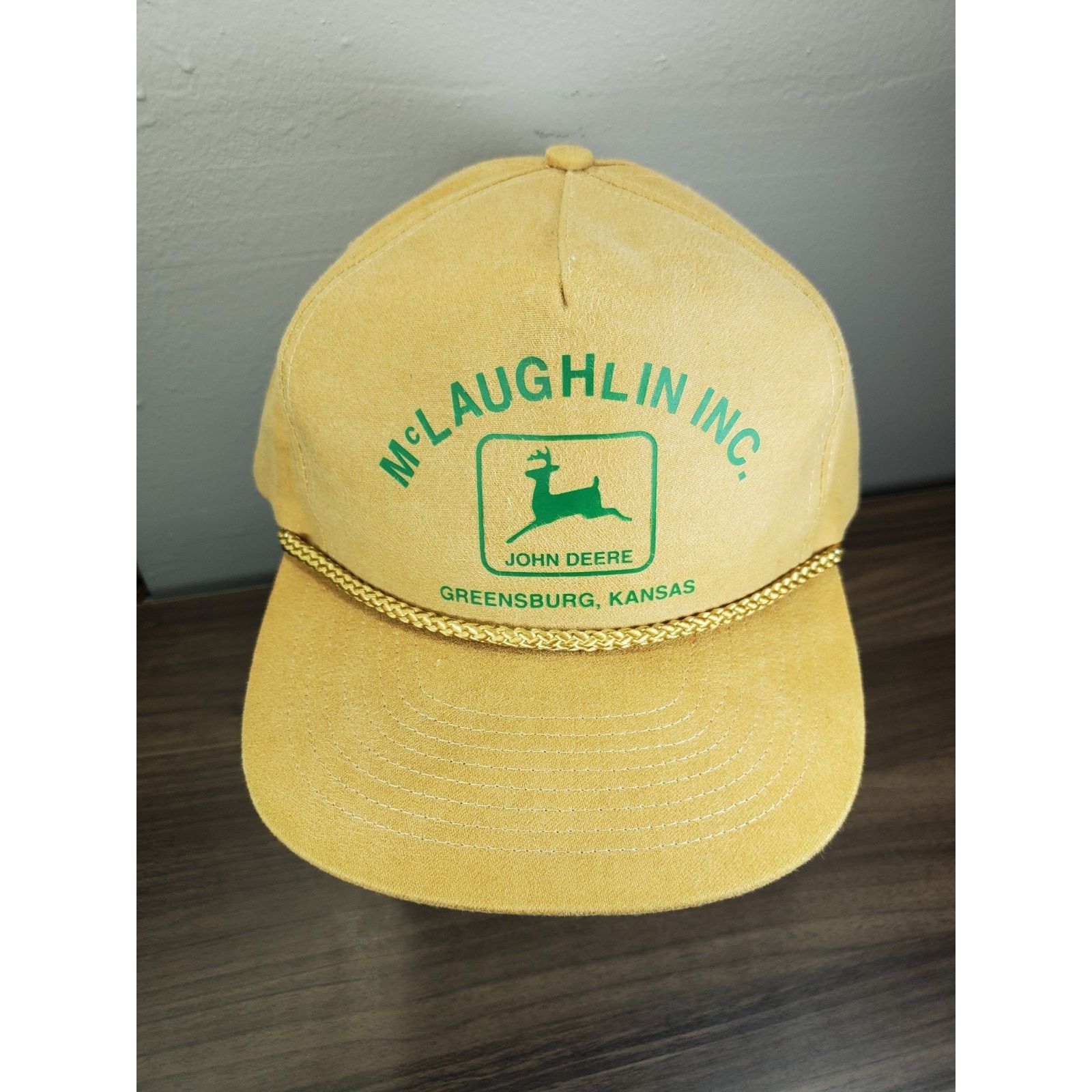 John Deere × Vintage John Deere McLaughlin Inc Greensburg Kansas Snapback Hat Cap Size ONE SIZE - 2 Thumbnail