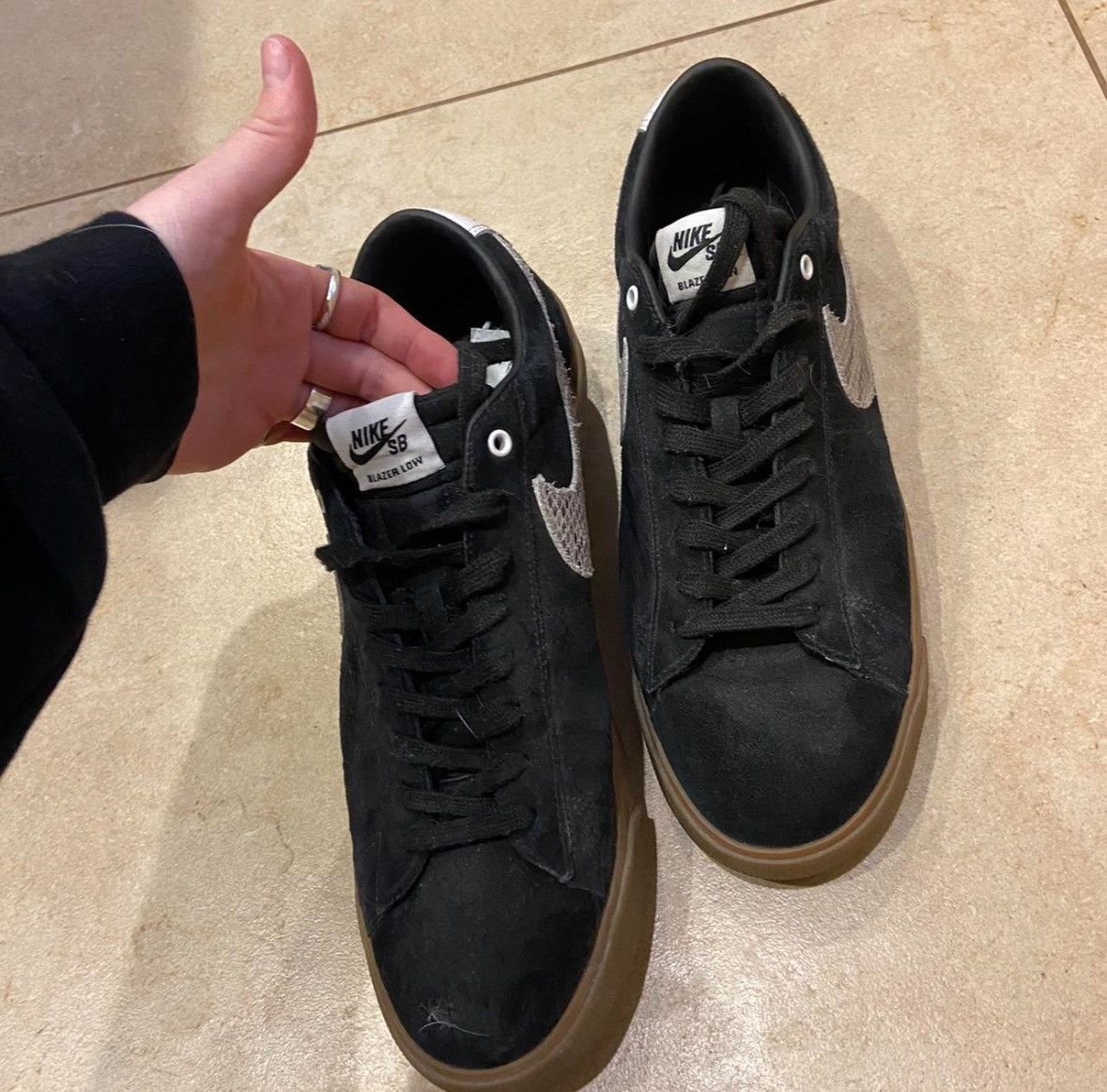 Nike Nike Wacko Maria x Blazer Low SB 'Snakeskin' Size US 12 / EU 45 - 2 Thumbnail
