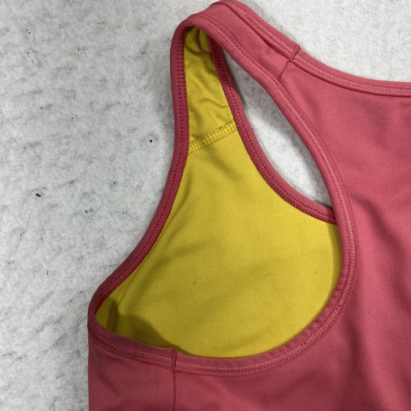 Nike Nike Livestrong Pink Yellow Athletic Racerback Sports Bra Size ONE SIZE - 8 Thumbnail